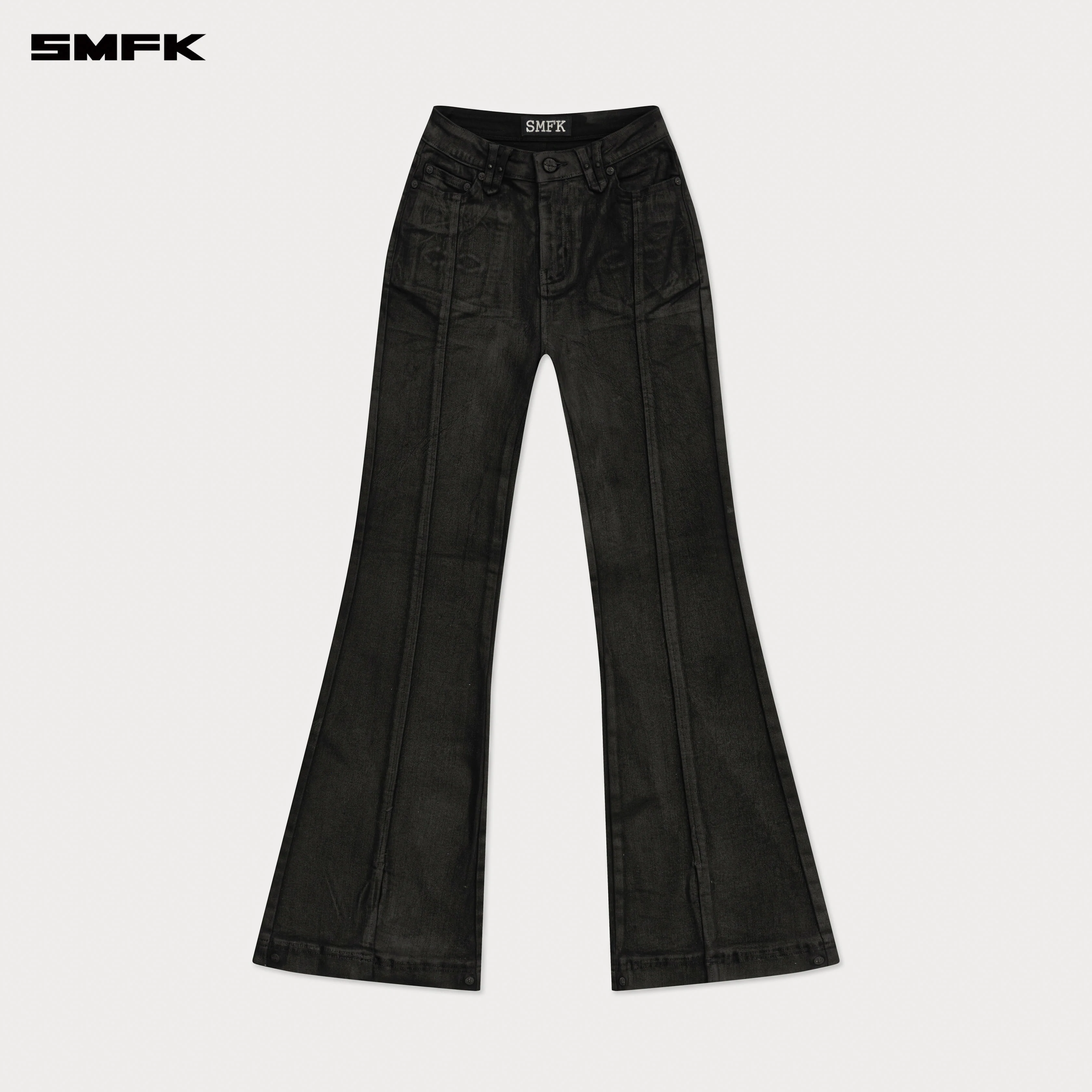 Compass Wild Waxed Denim Flared Jeans - Image 5