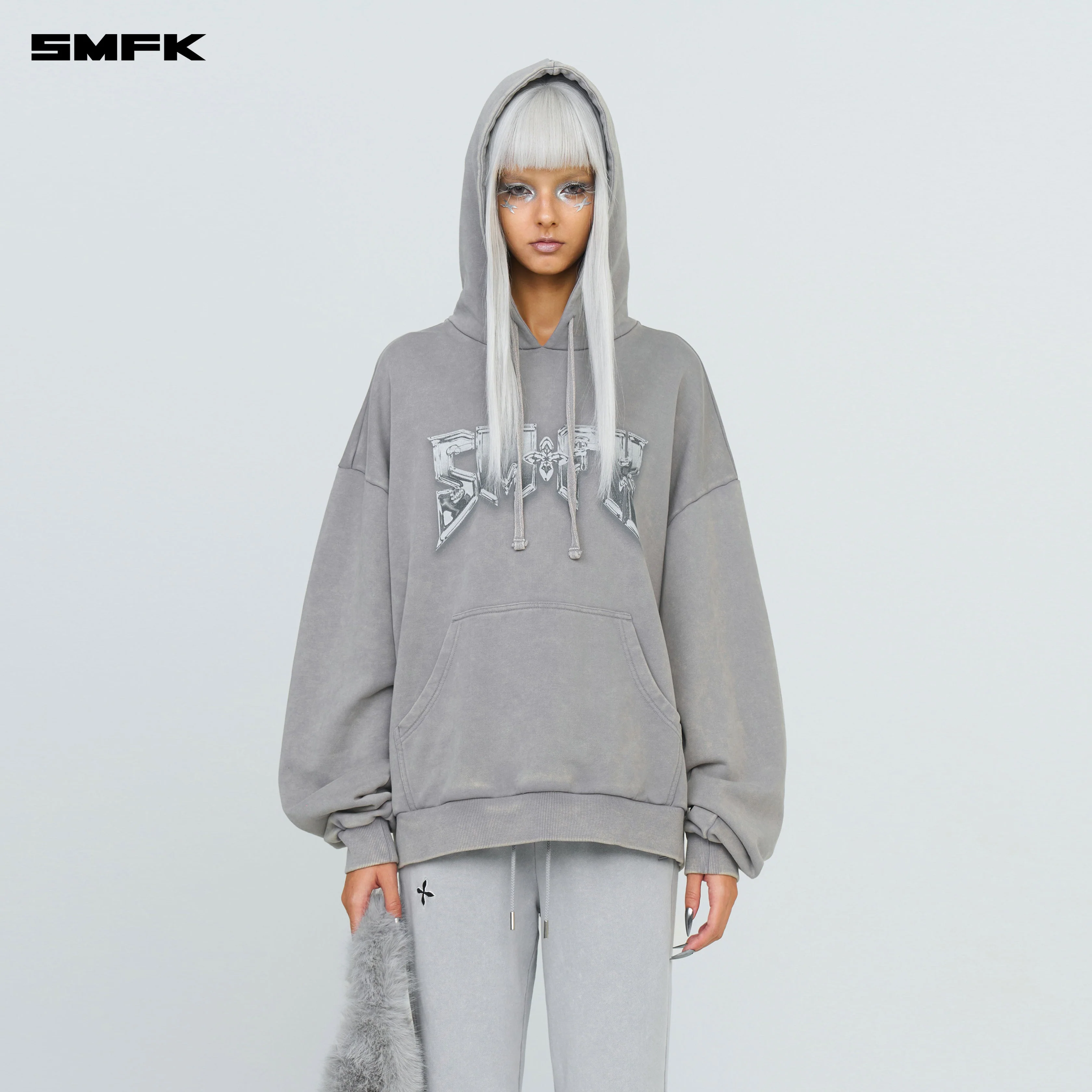 FUTURE Classic Flared Sweatpants In Gray - Image 2