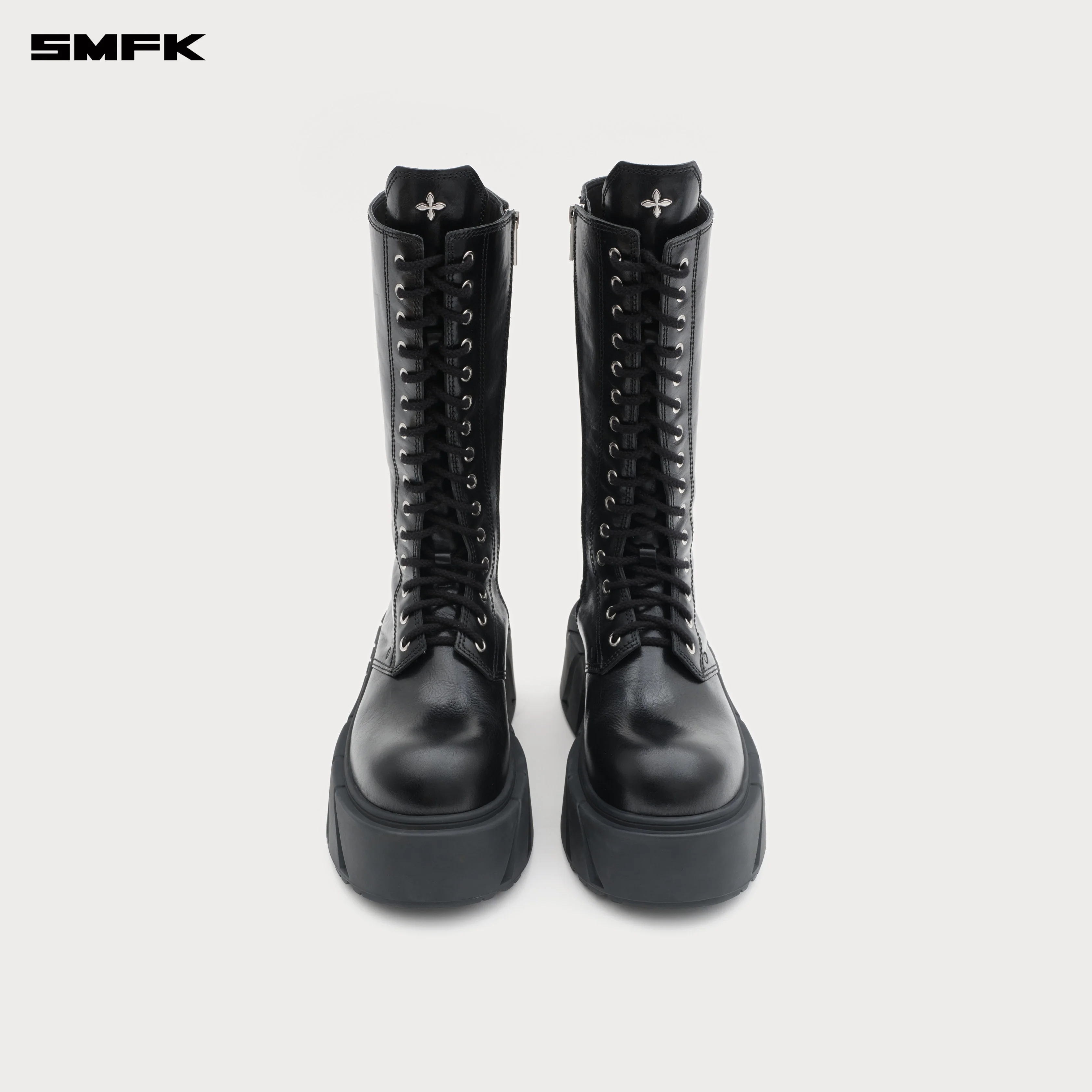 Future Mirage Leather High Rider Boots Wild Black - Image 4
