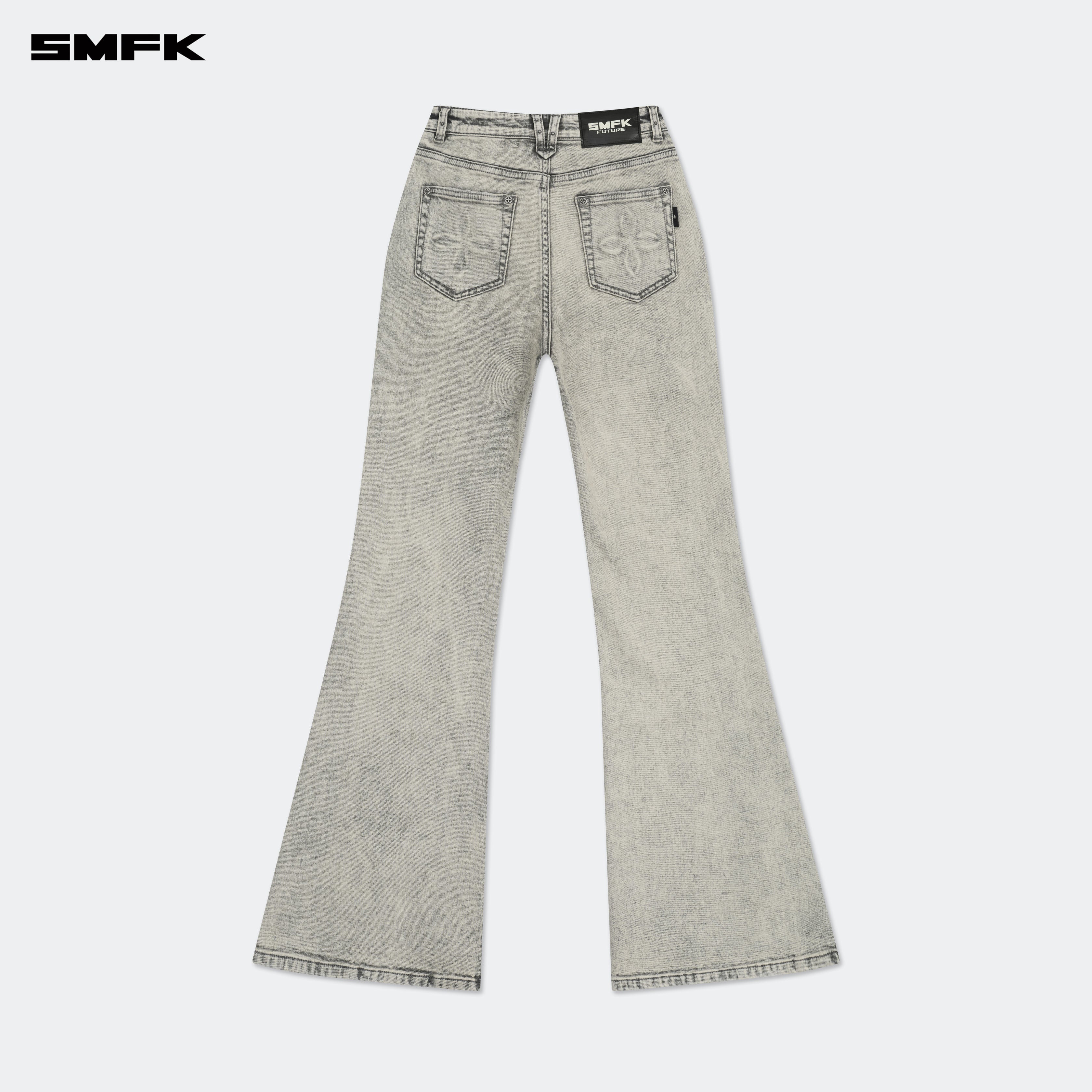 FUTURE Mirage Gray Nebula Stretch-flared Jeans - Image 7