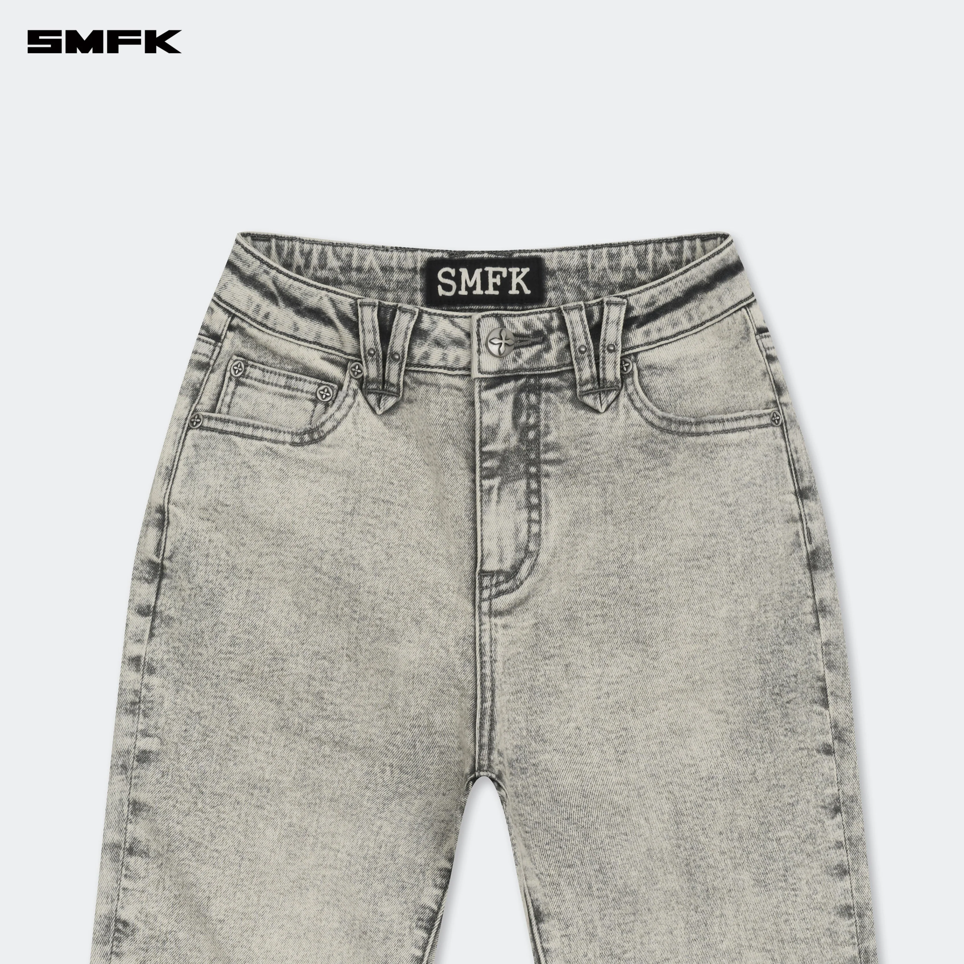 FUTURE Mirage Gray Nebula Stretch-flared Jeans - Image 8