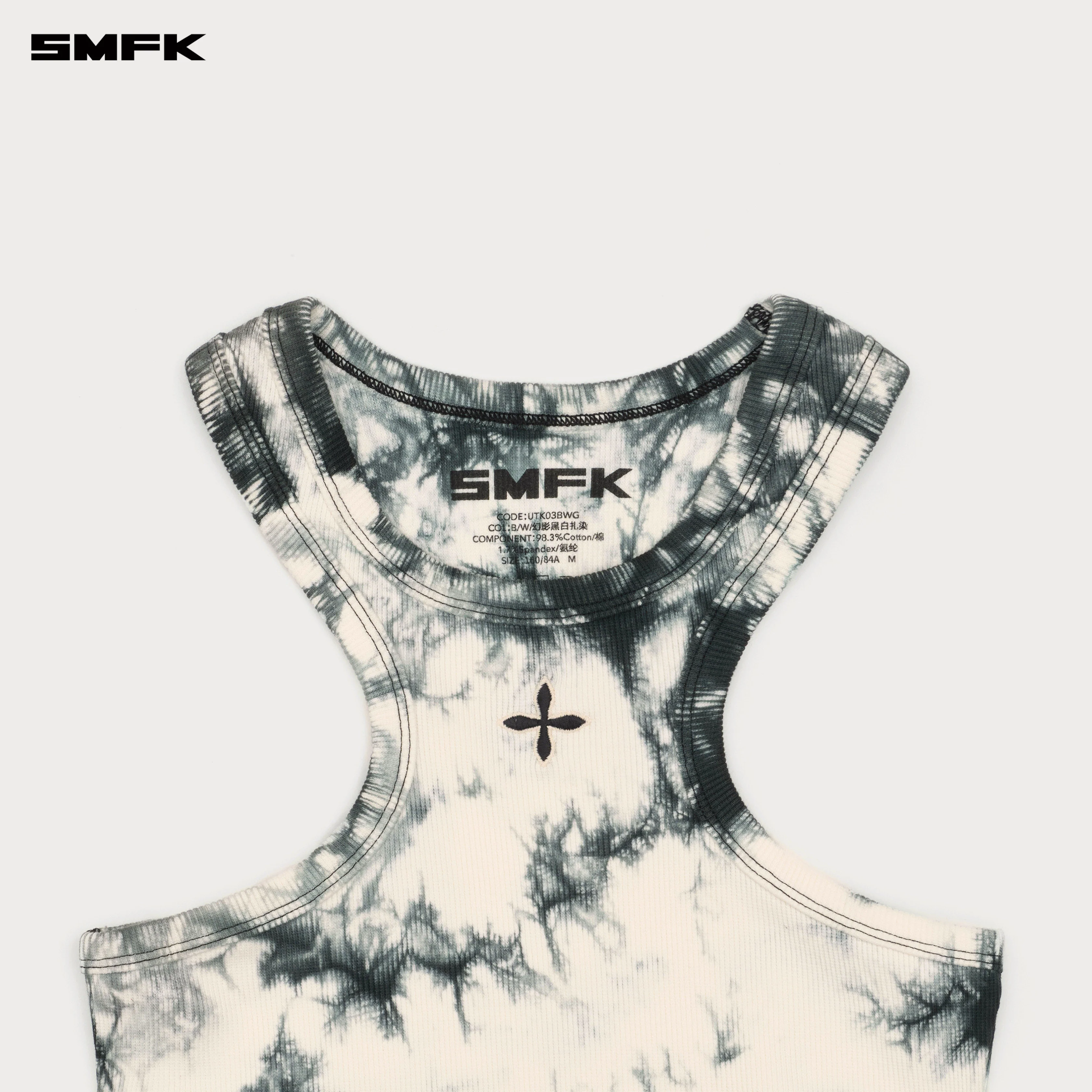 FUTURE Mirage Phantom Tie-Dye Training Vest Black and White - Image 7