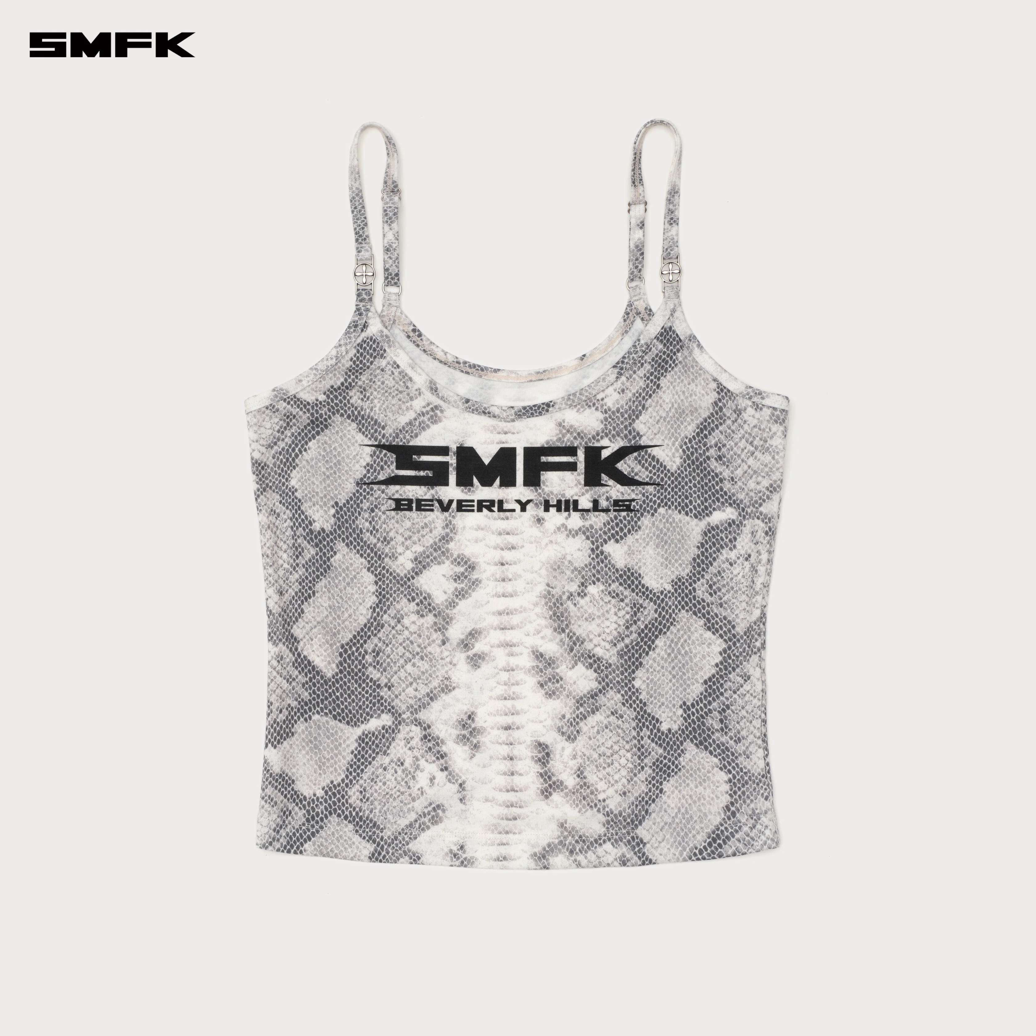 Future Mirage Serpent Print Sports Strap Top (Beverly Hills Edition) White Serpent - Image 5