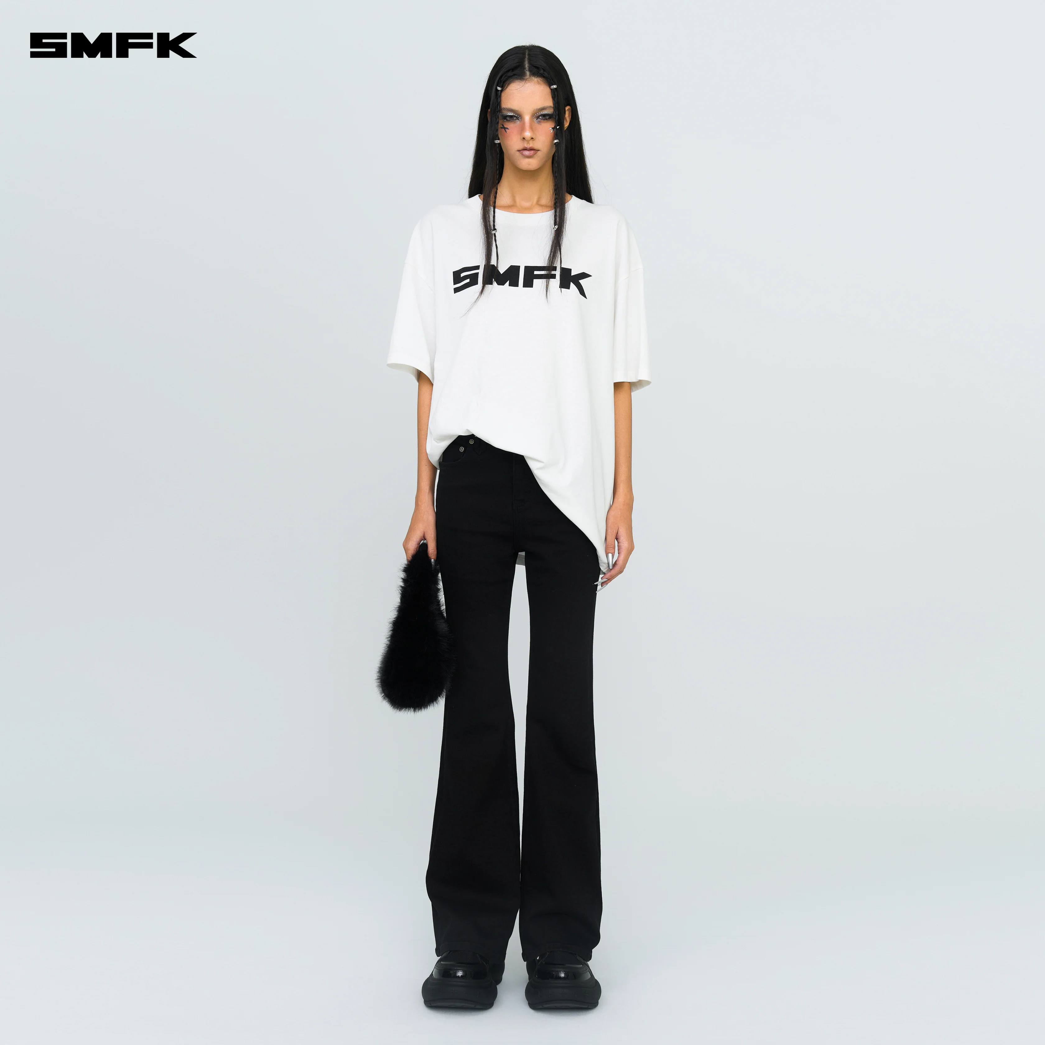 FUTURE SMFK Logo Standard Loose Tee White - Image 2