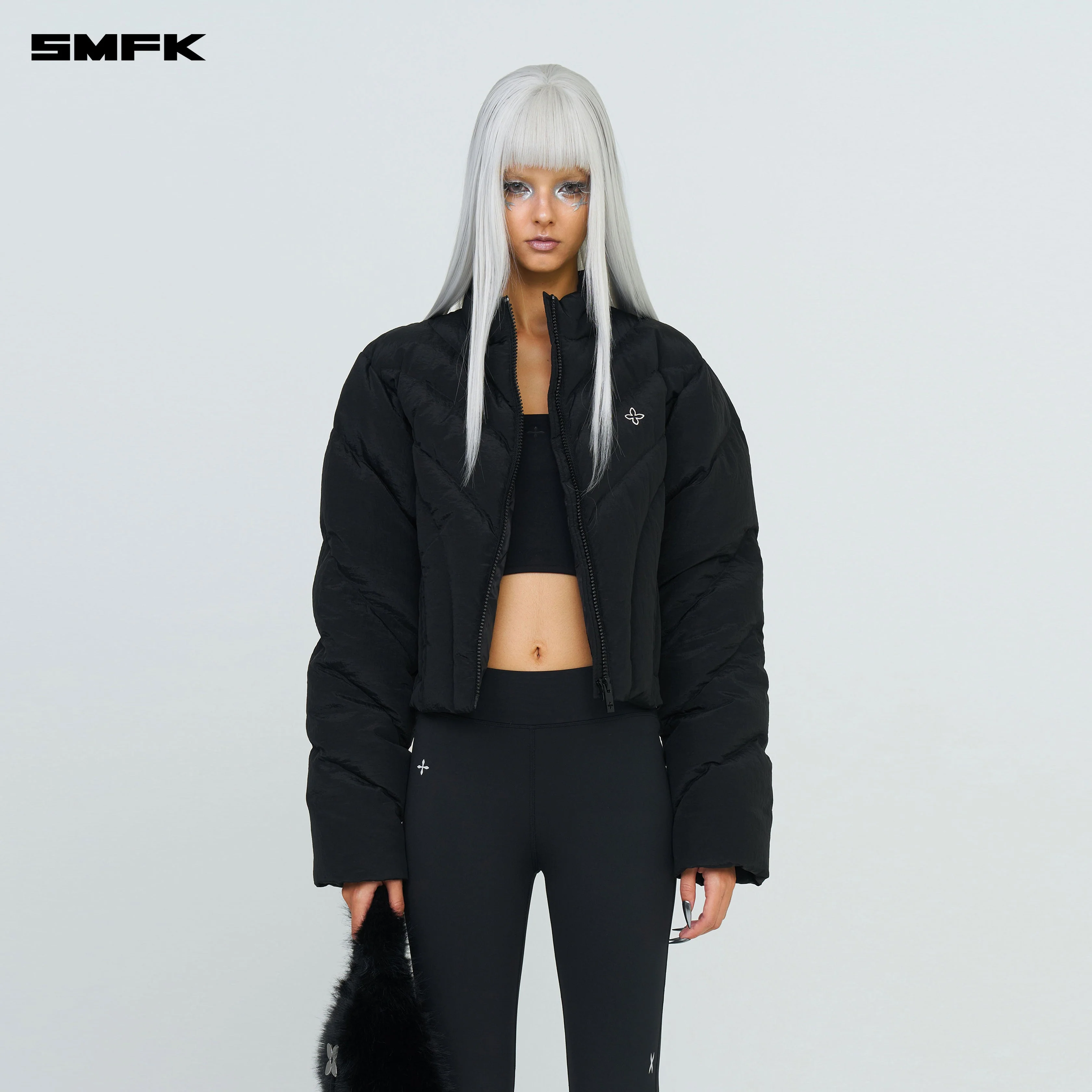 FUTURE Storm Down Puff Jacket In Black