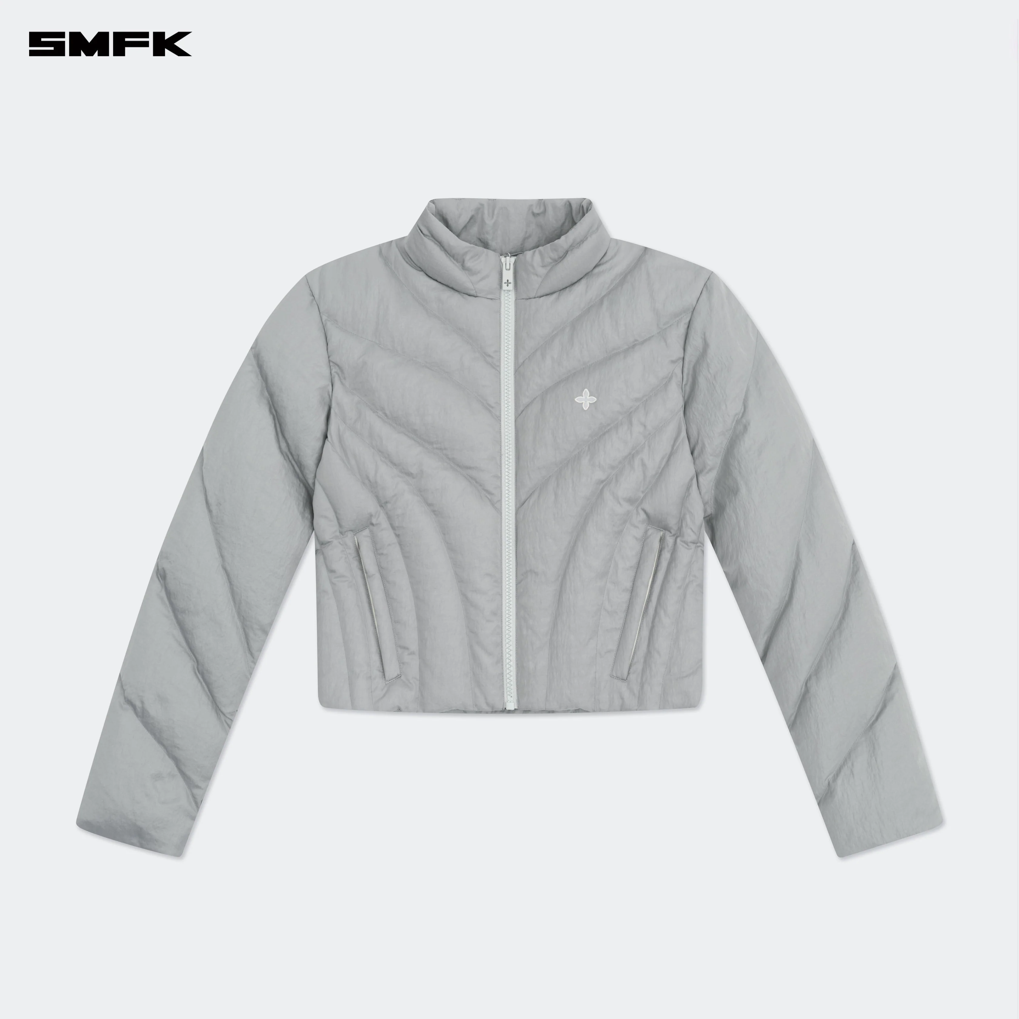 FUTURE Storm Down Puff Jacket In Gray - Image 5