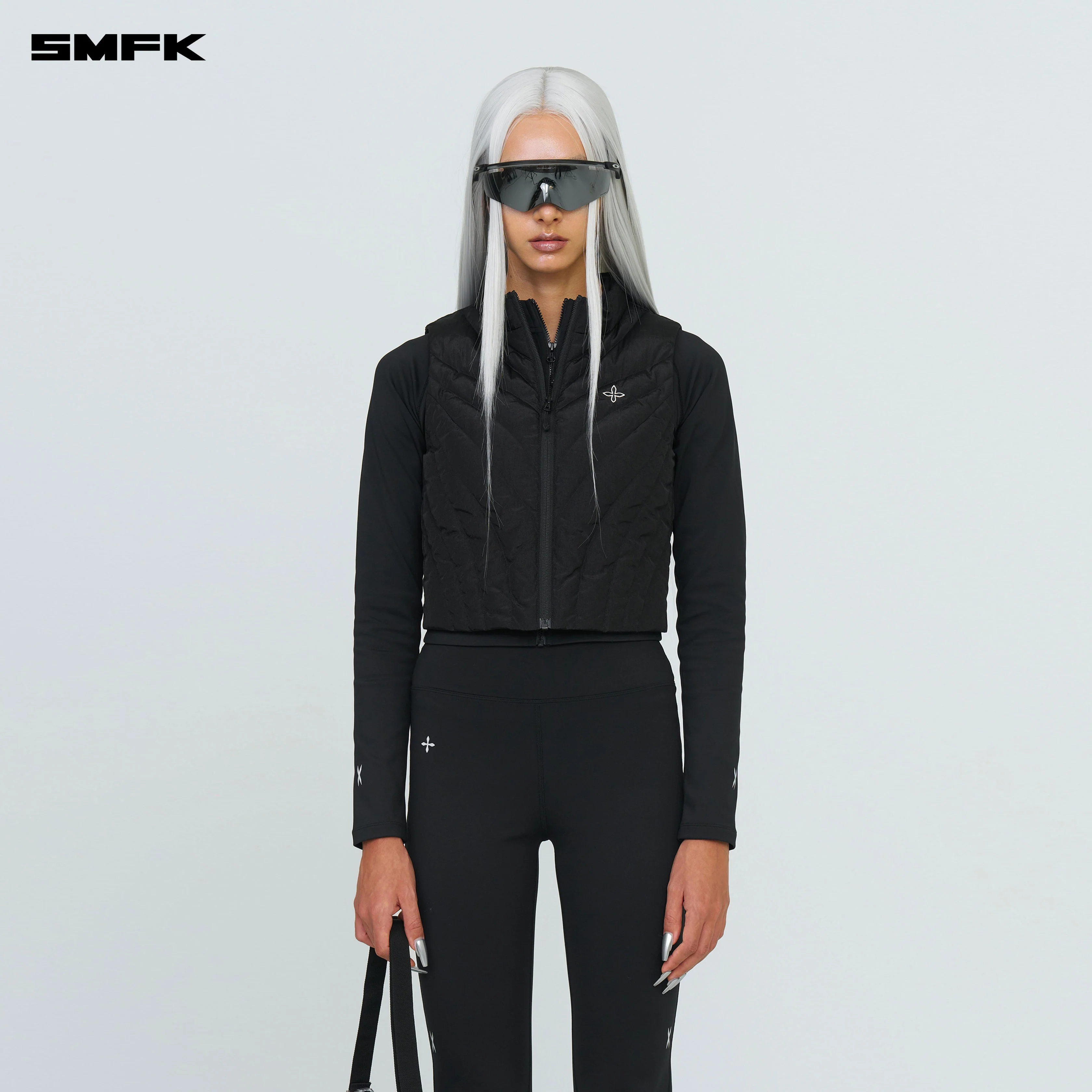 Future Storm Puff Vest Jacket Black