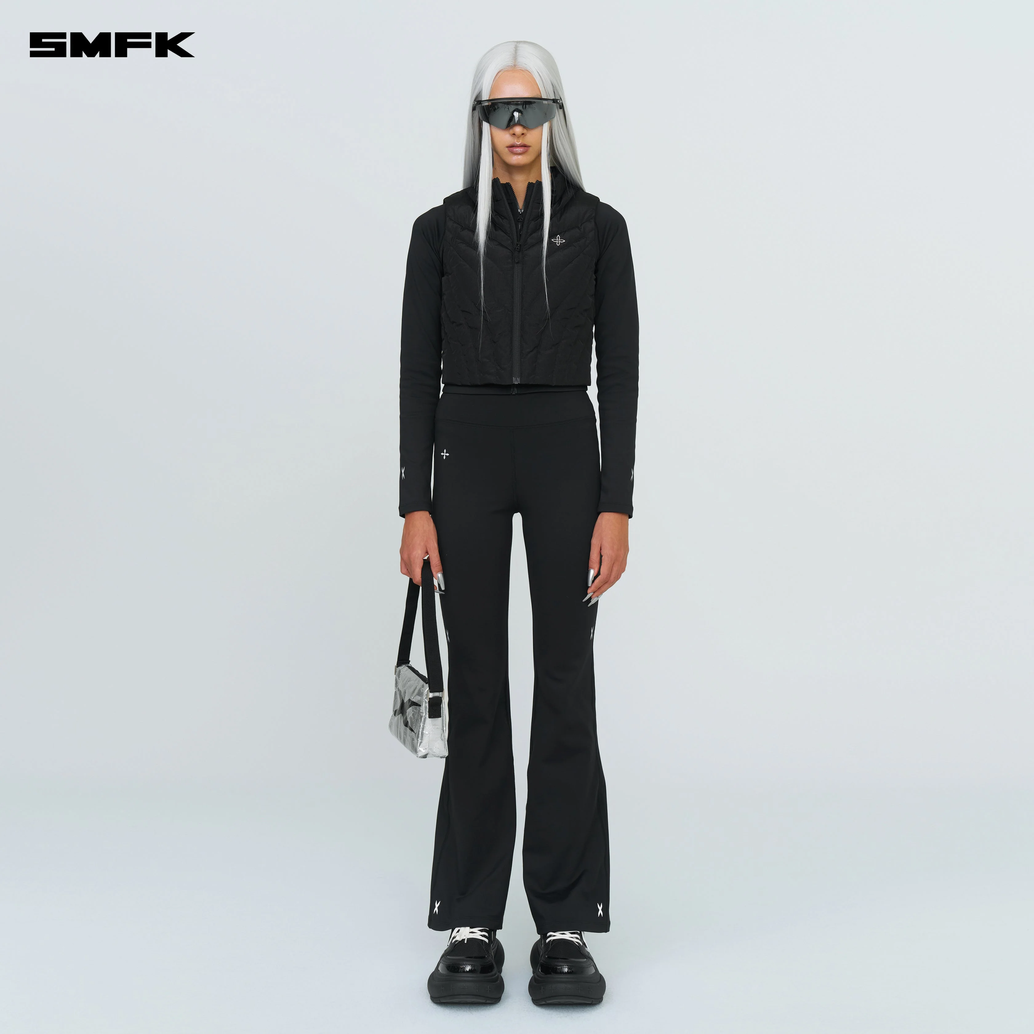 Future Storm Puff Vest Jacket Black - Image 2