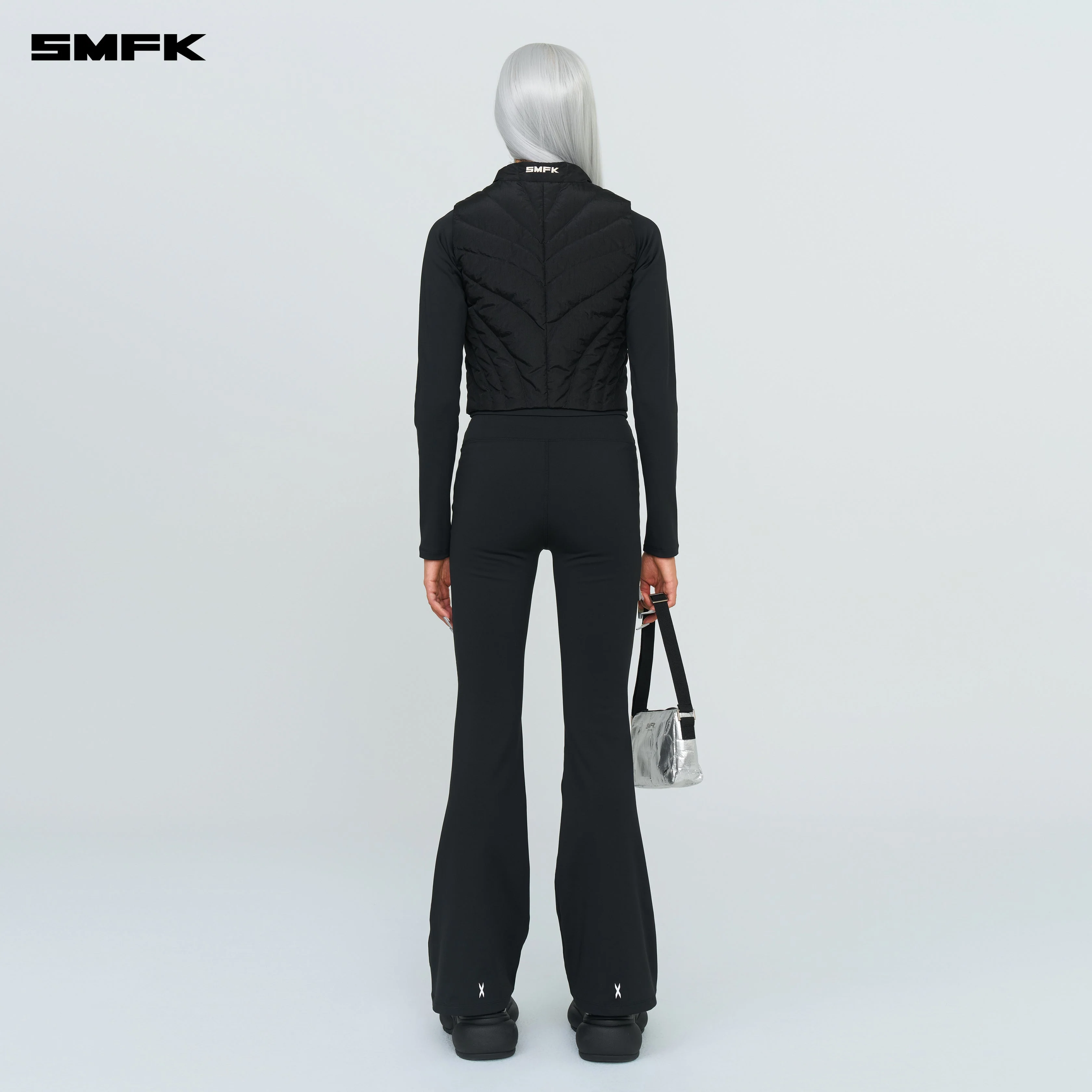 Future Storm Puff Vest Jacket Black - Image 3