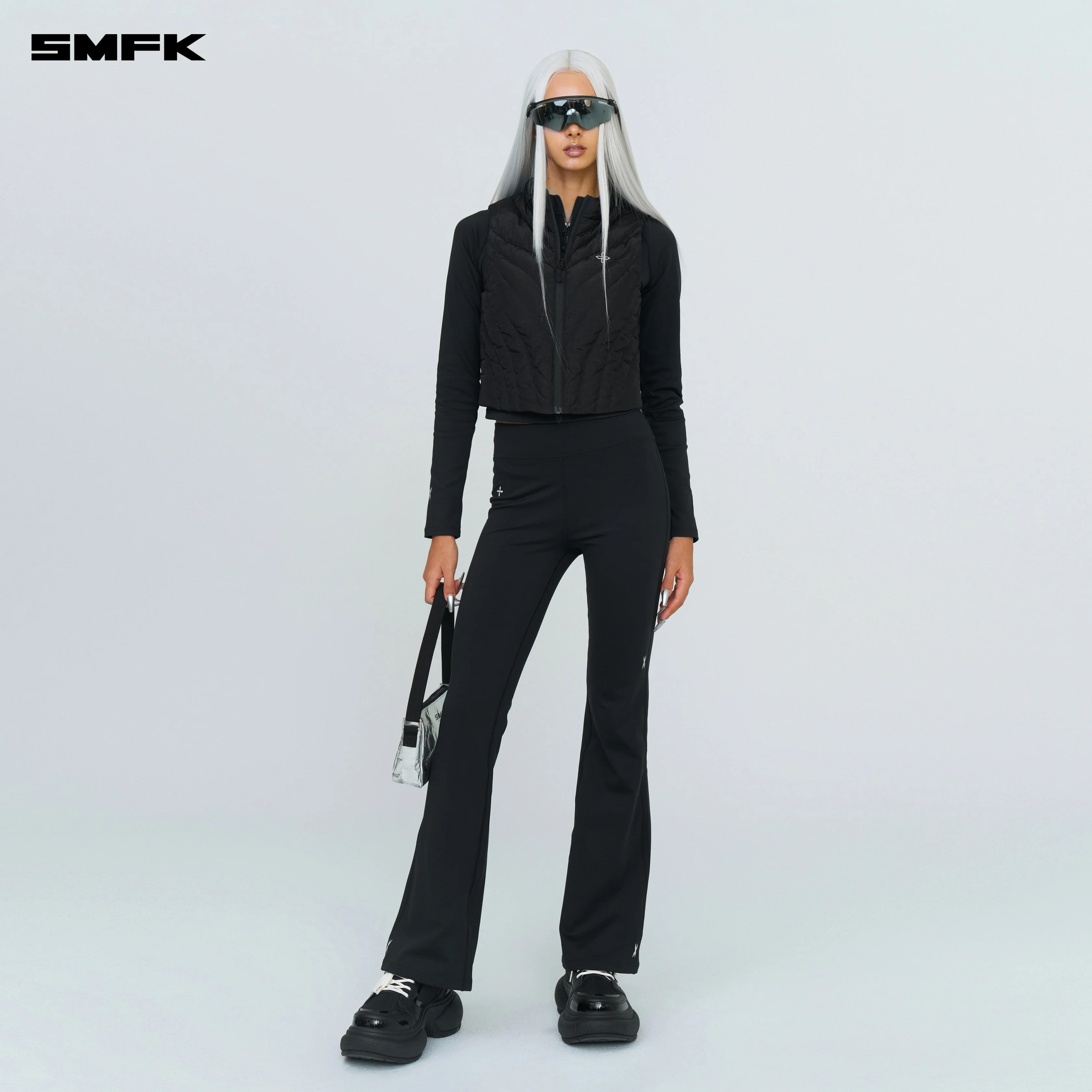 Future Storm Puff Vest Jacket Black - Image 4