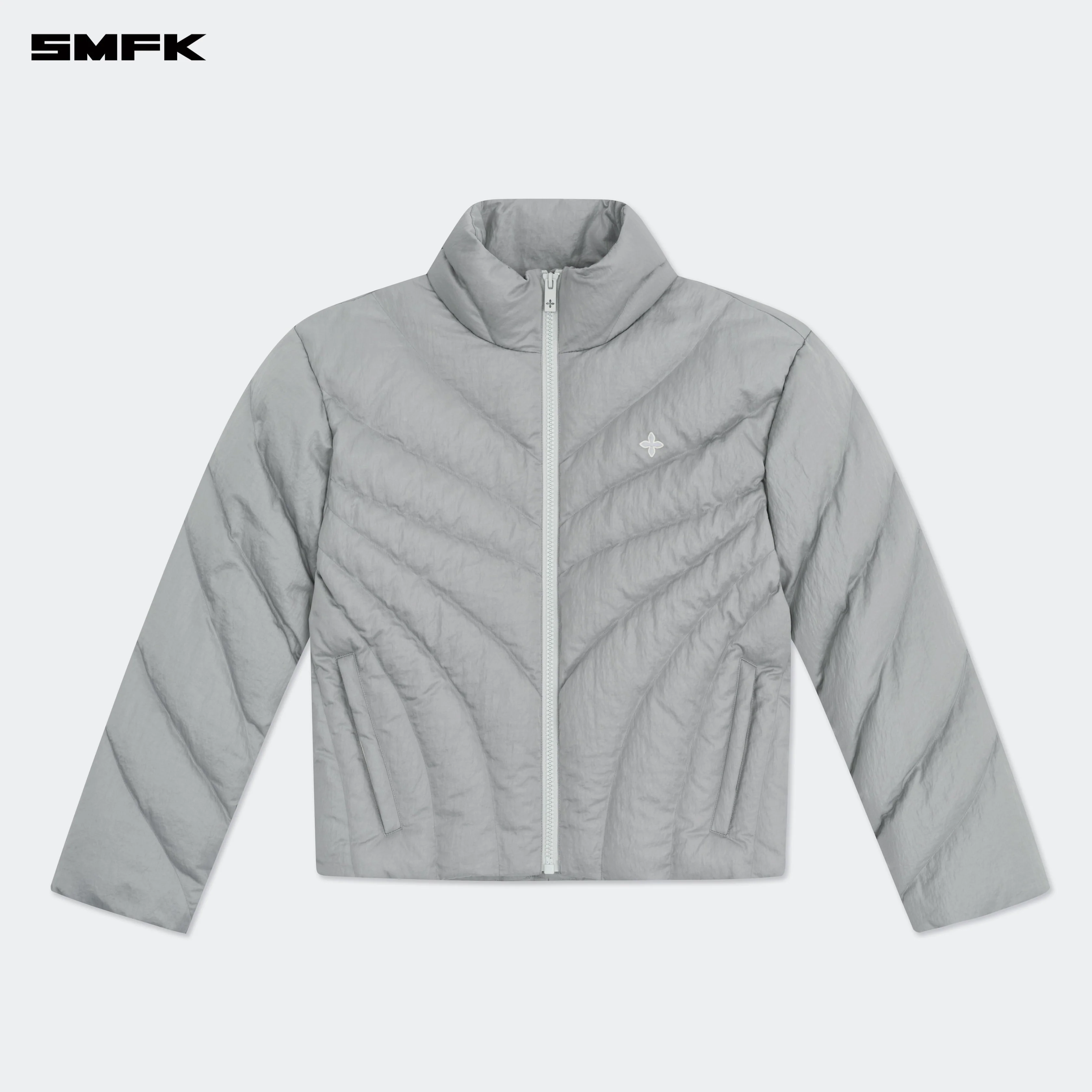 FUTURE Storm Wide Down Puff Jacket In Silver - Image 5