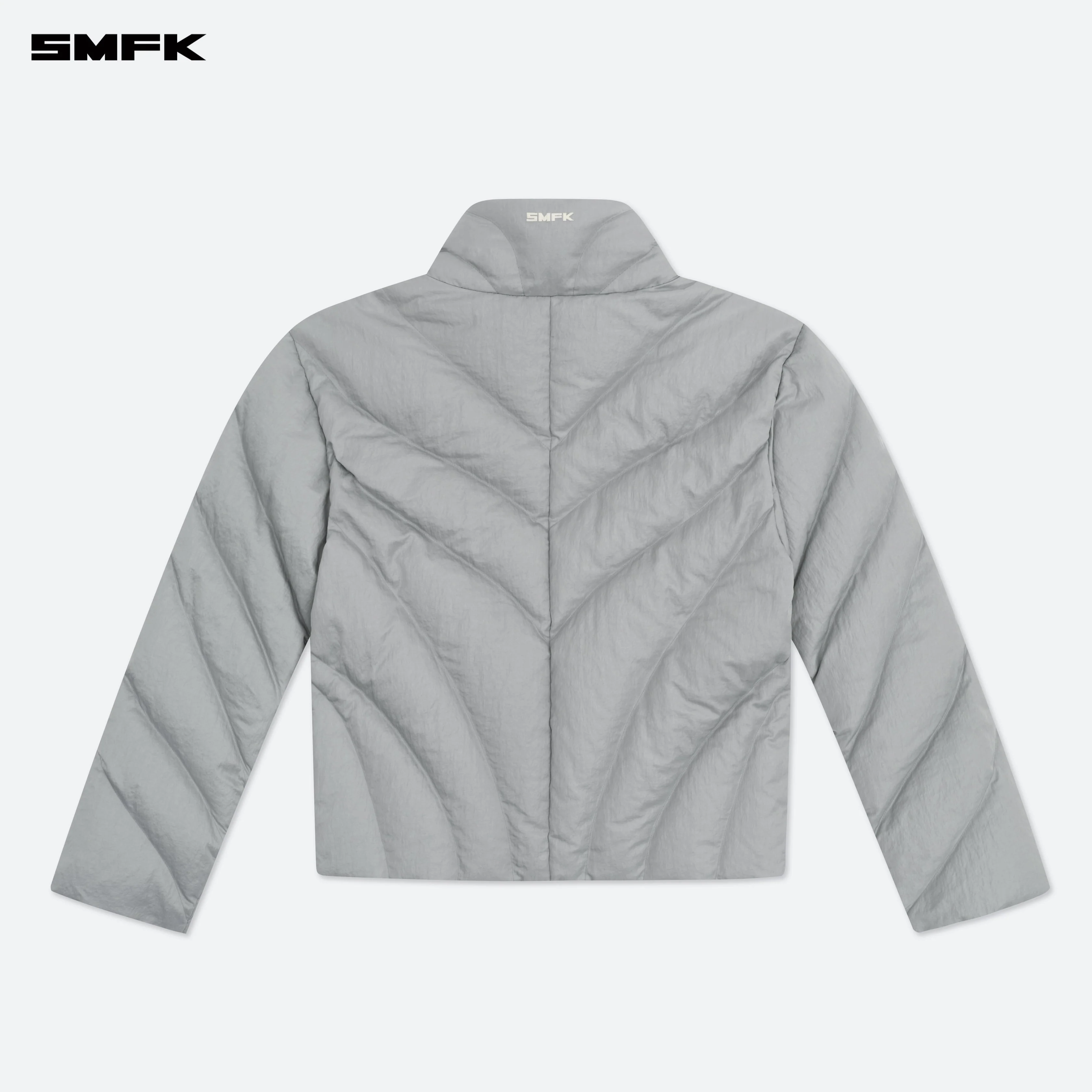 FUTURE Storm Wide Down Puff Jacket In Silver - Image 6