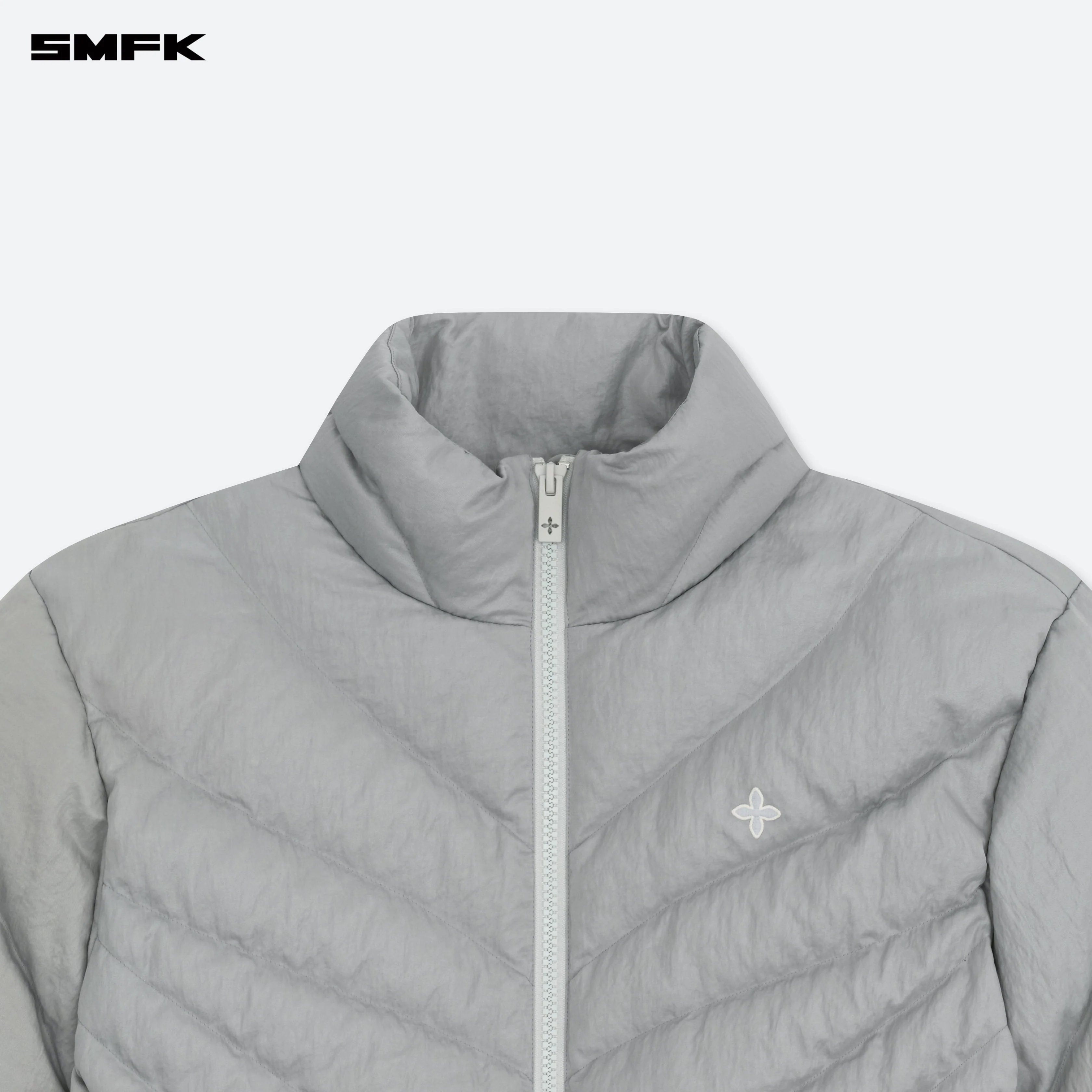 FUTURE Storm Wide Down Puff Jacket In Silver - Image 7