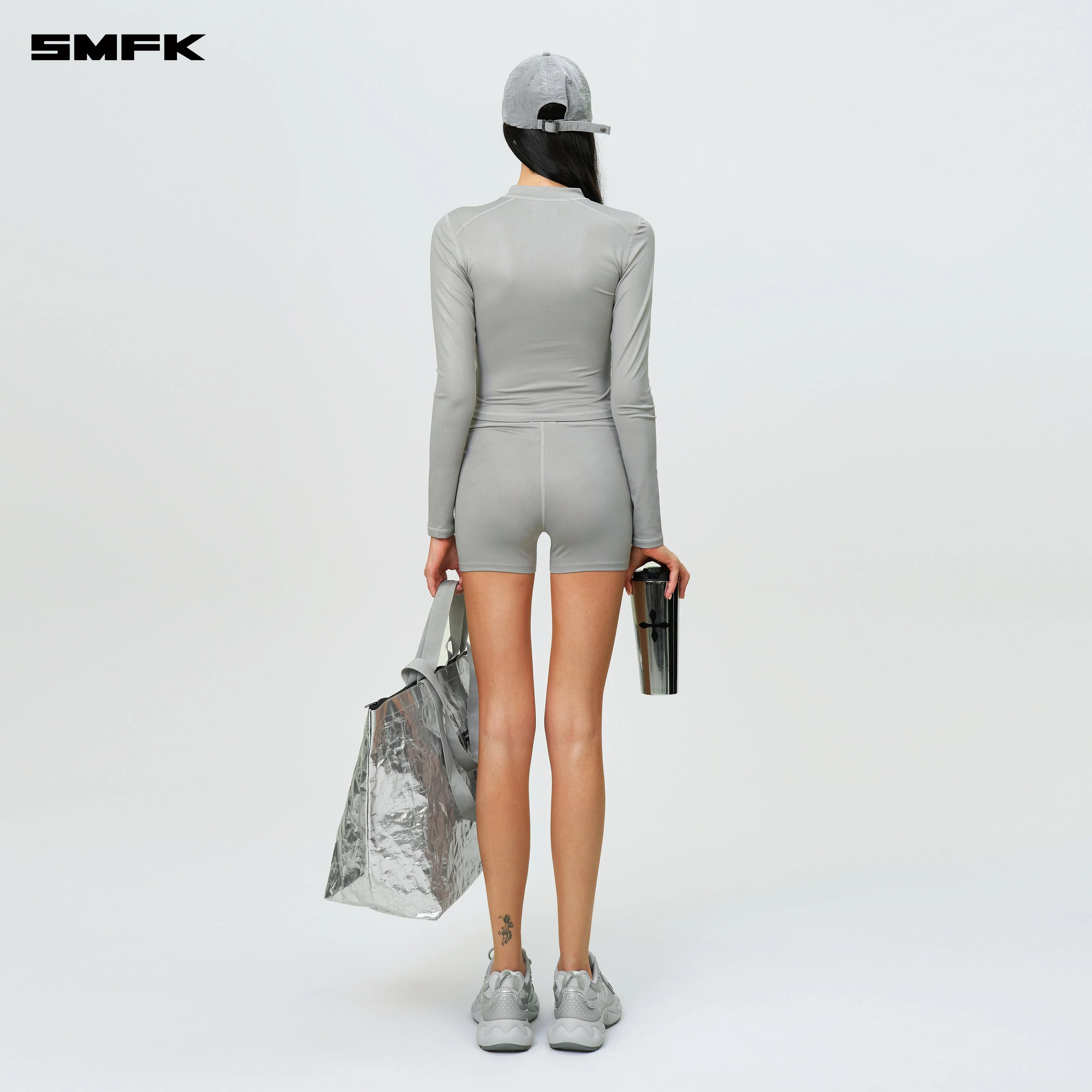 FUTURE Wave Body Shaping Shorts Silver - Image 3