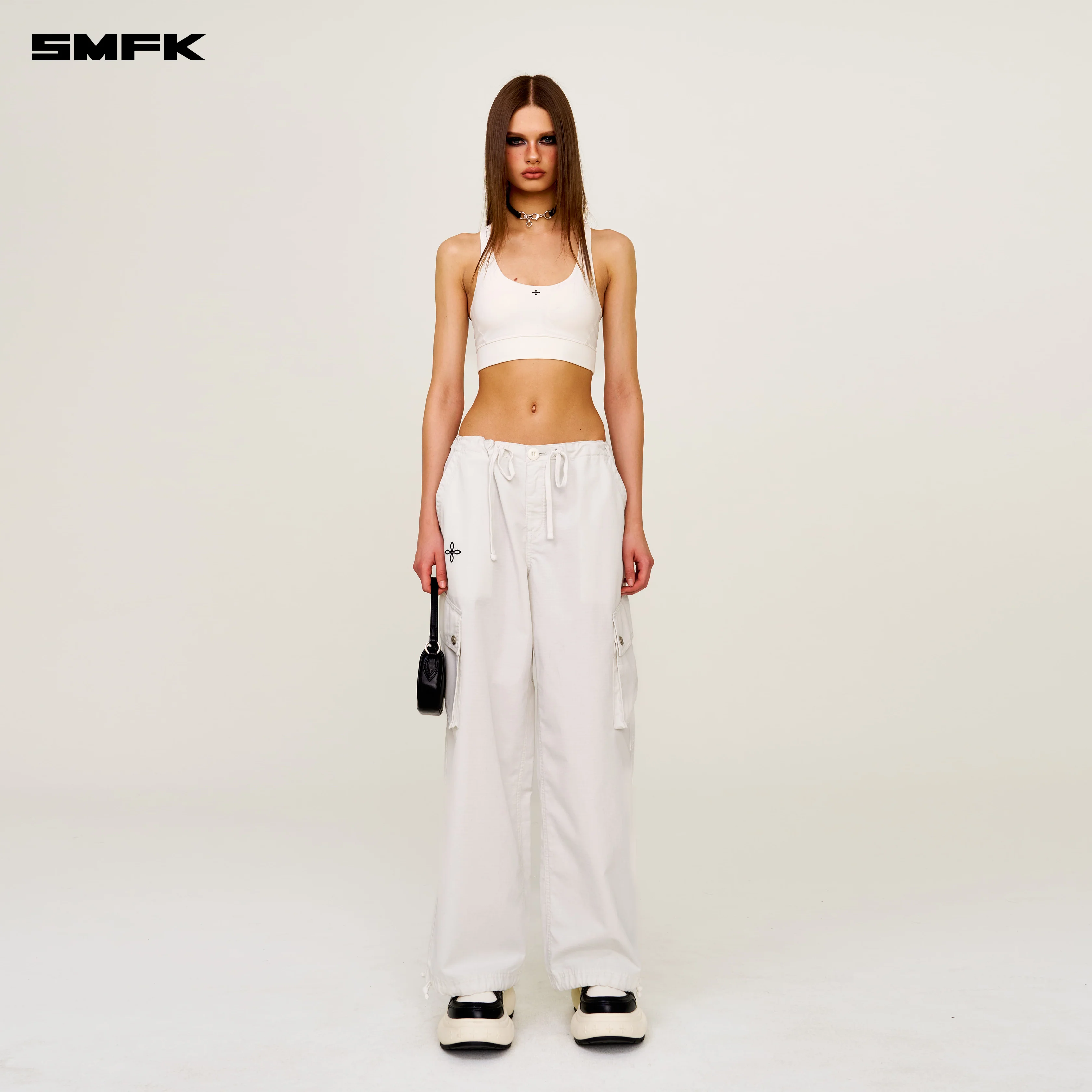 Future Wave One-piece Classic Body-shaping Vest Snowy Mountain White - Image 2