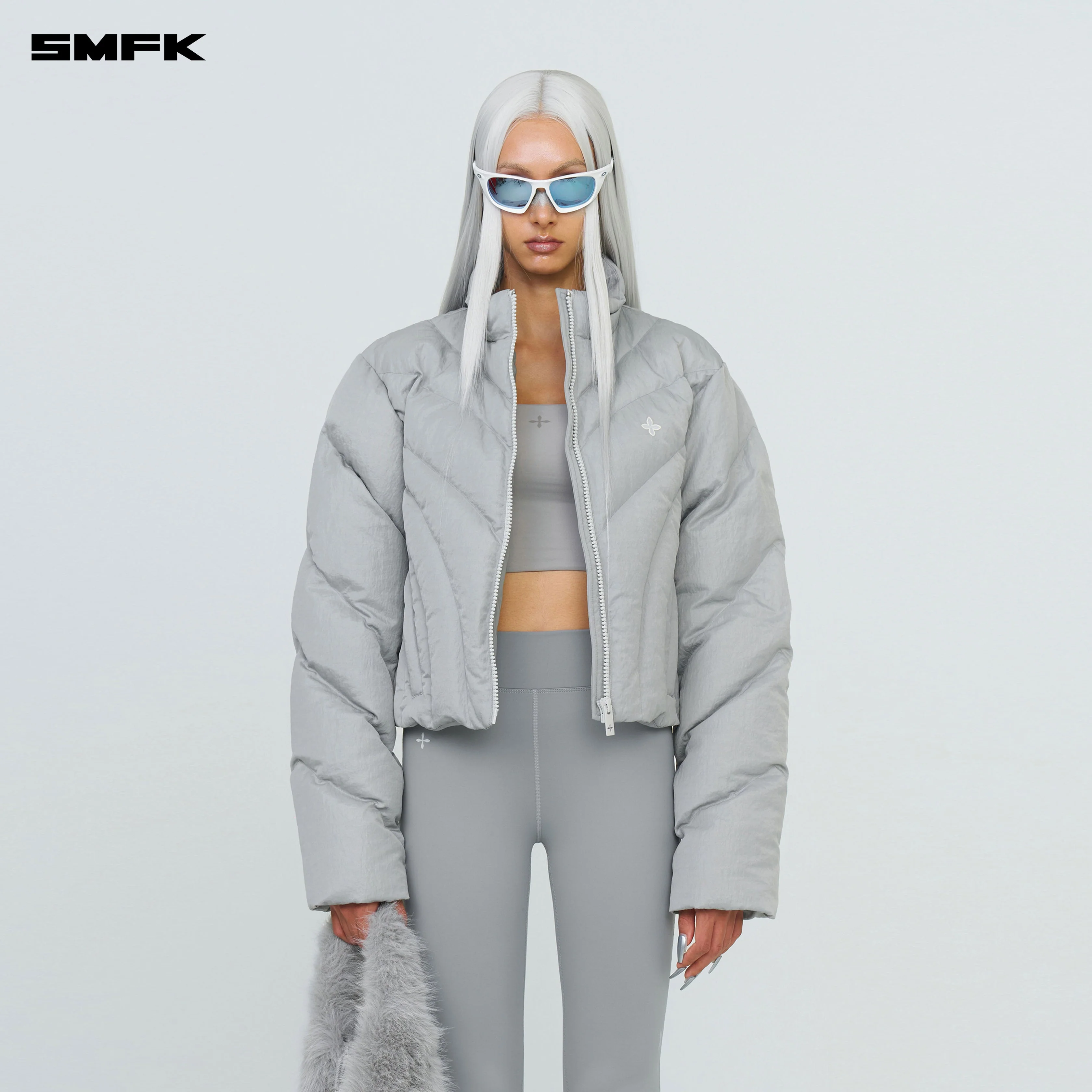 FUTURE X-Heat Shaping Flared Pants Gray - Image 2
