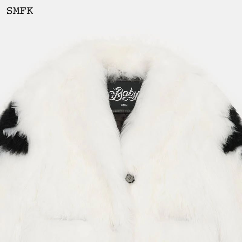 Gemini Flower Arm Fur Suit White - Image 6