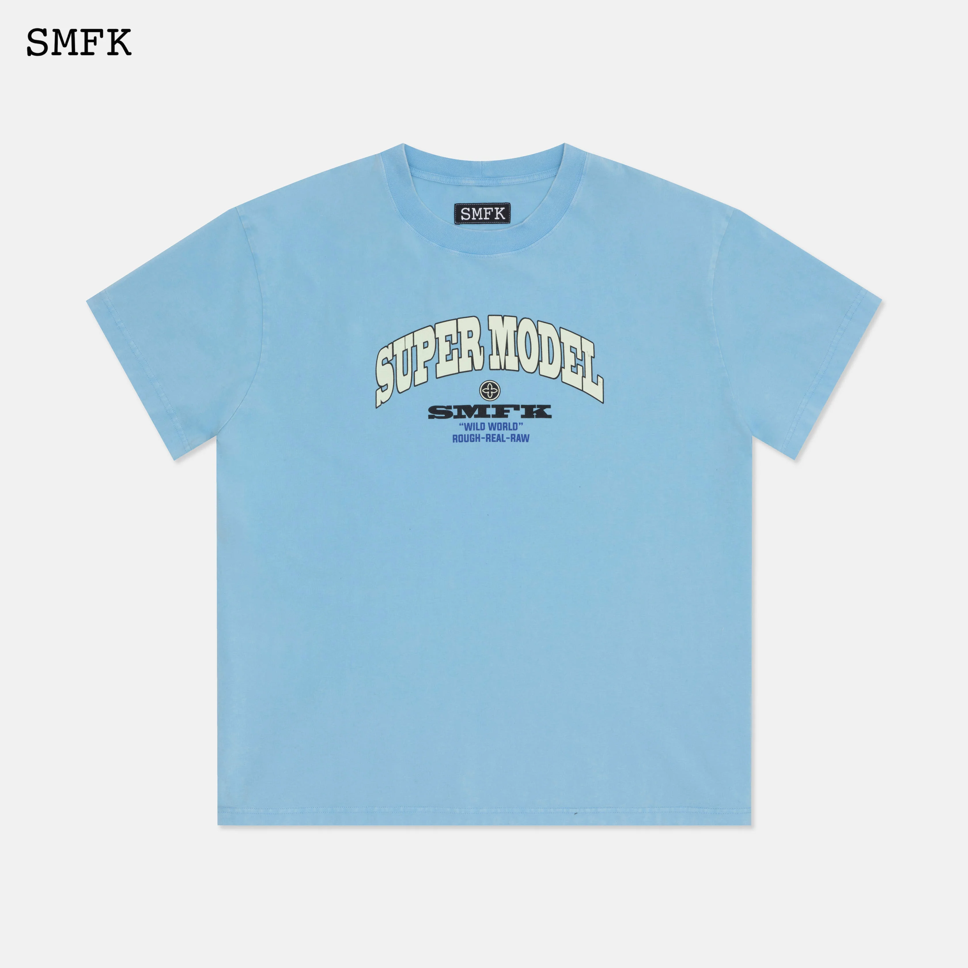 Oversized Super Model Blue T-shirt - Image 4
