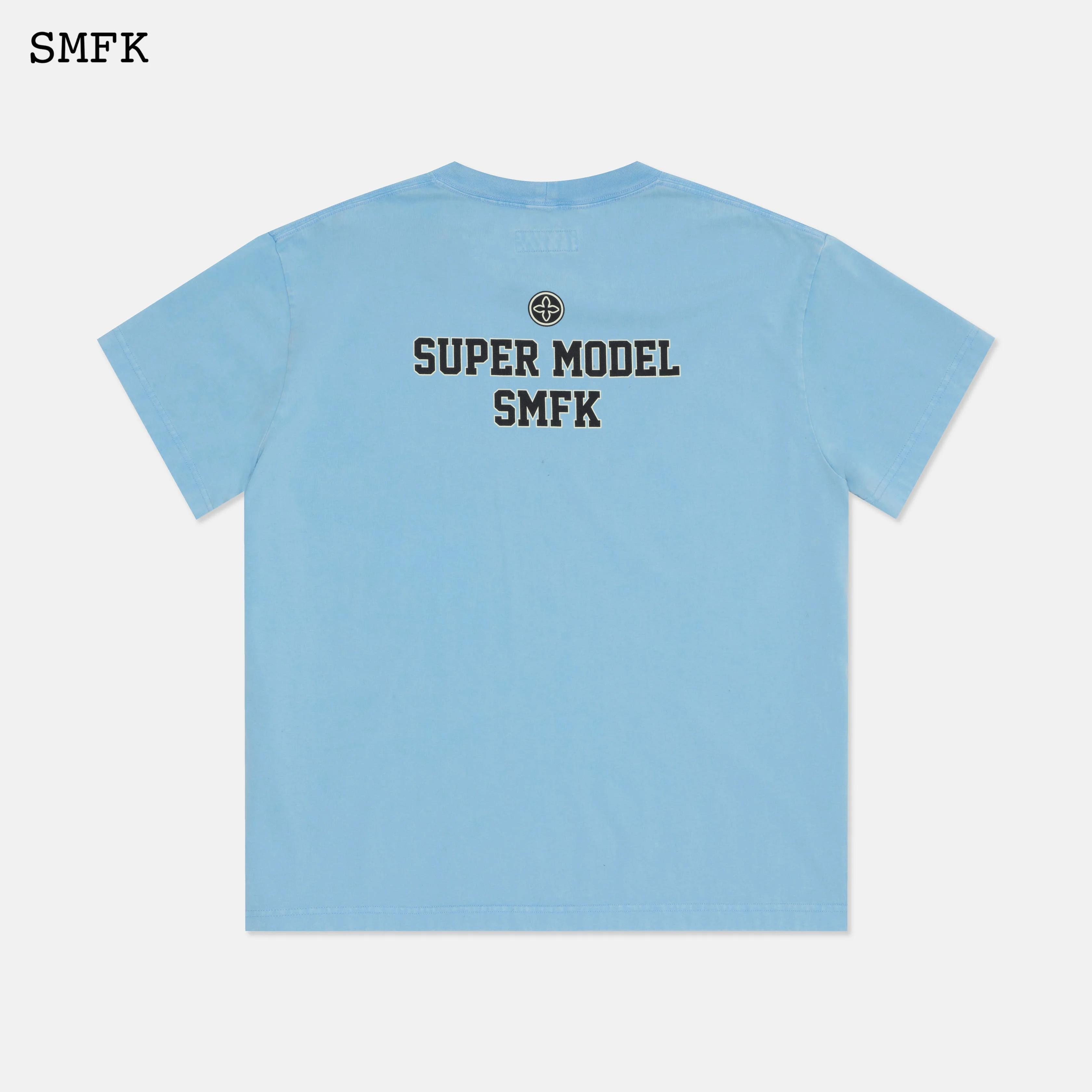 Oversized Super Model Blue T-shirt - Image 5