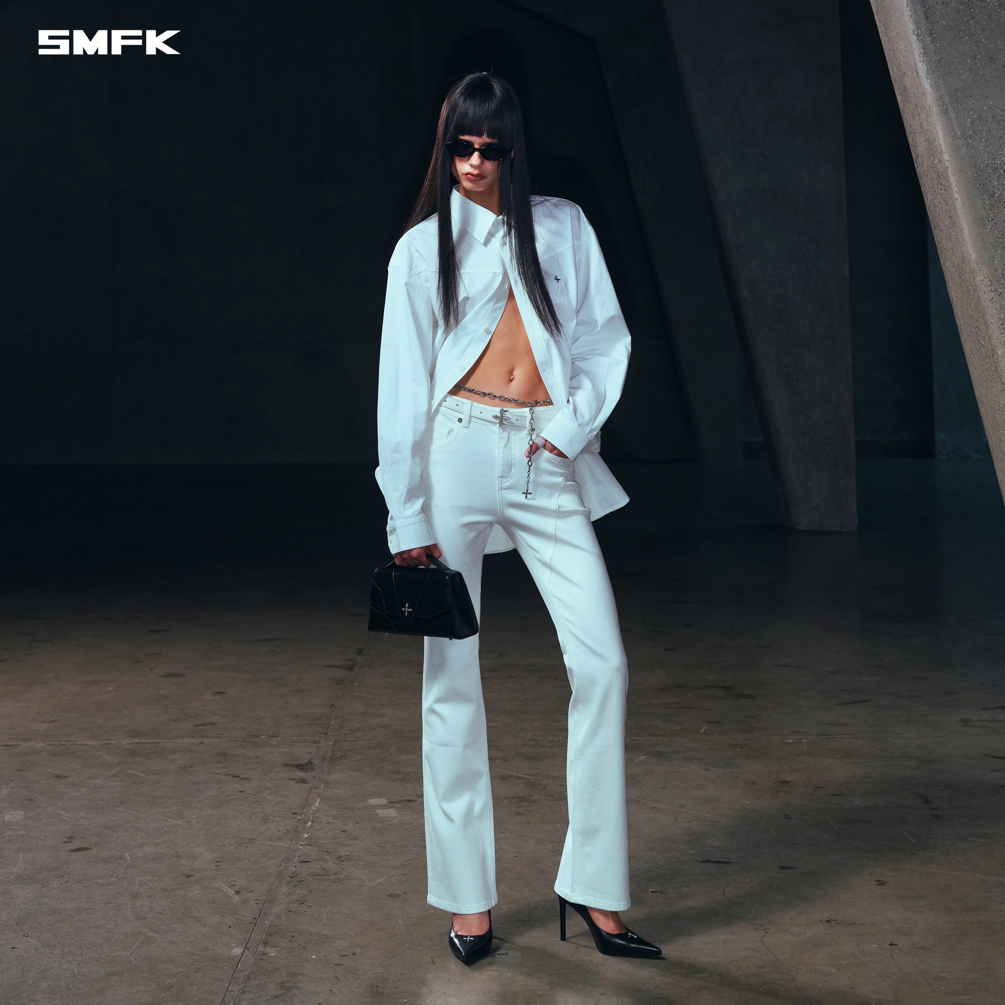 PERMANENT MODEL STRT DENIM PANTS/E-COTTON CLOUD WHITE - Image 4