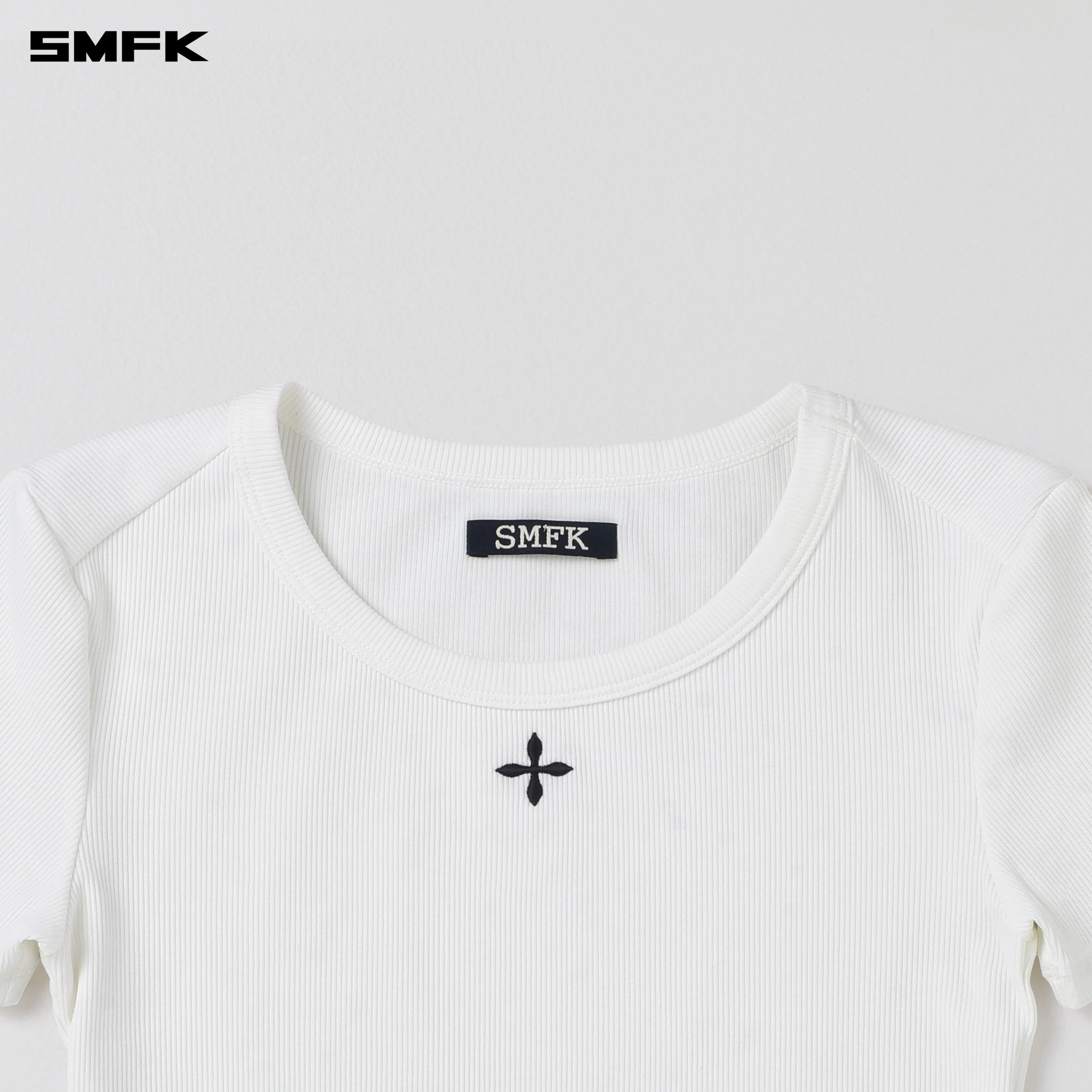 POISE SPORTS SLIM LINES TEE / COTTON CLOUD WHITE - Image 7