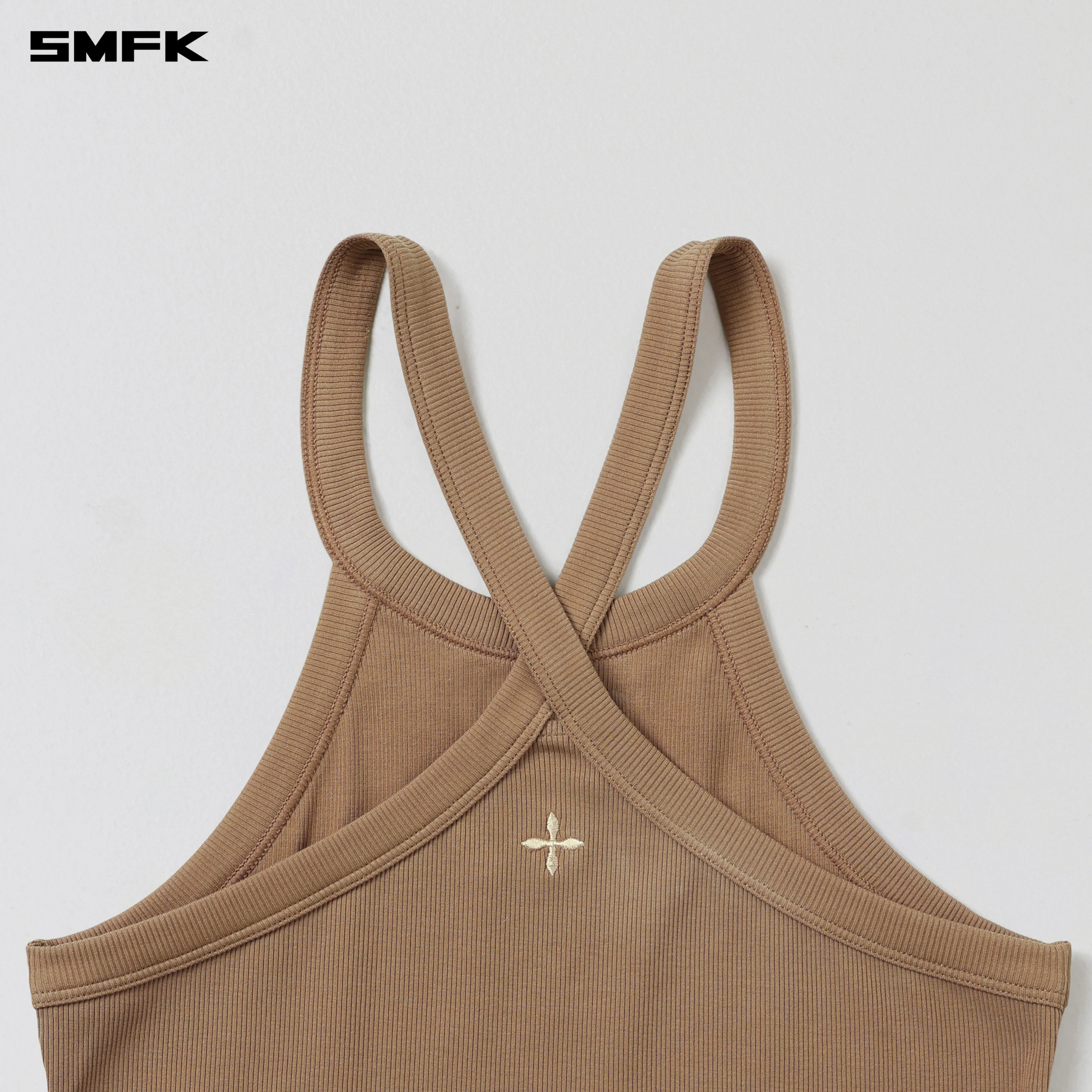 POISE X-LOOP CAMISOLE / COTTON WILD BROWN - Image 7