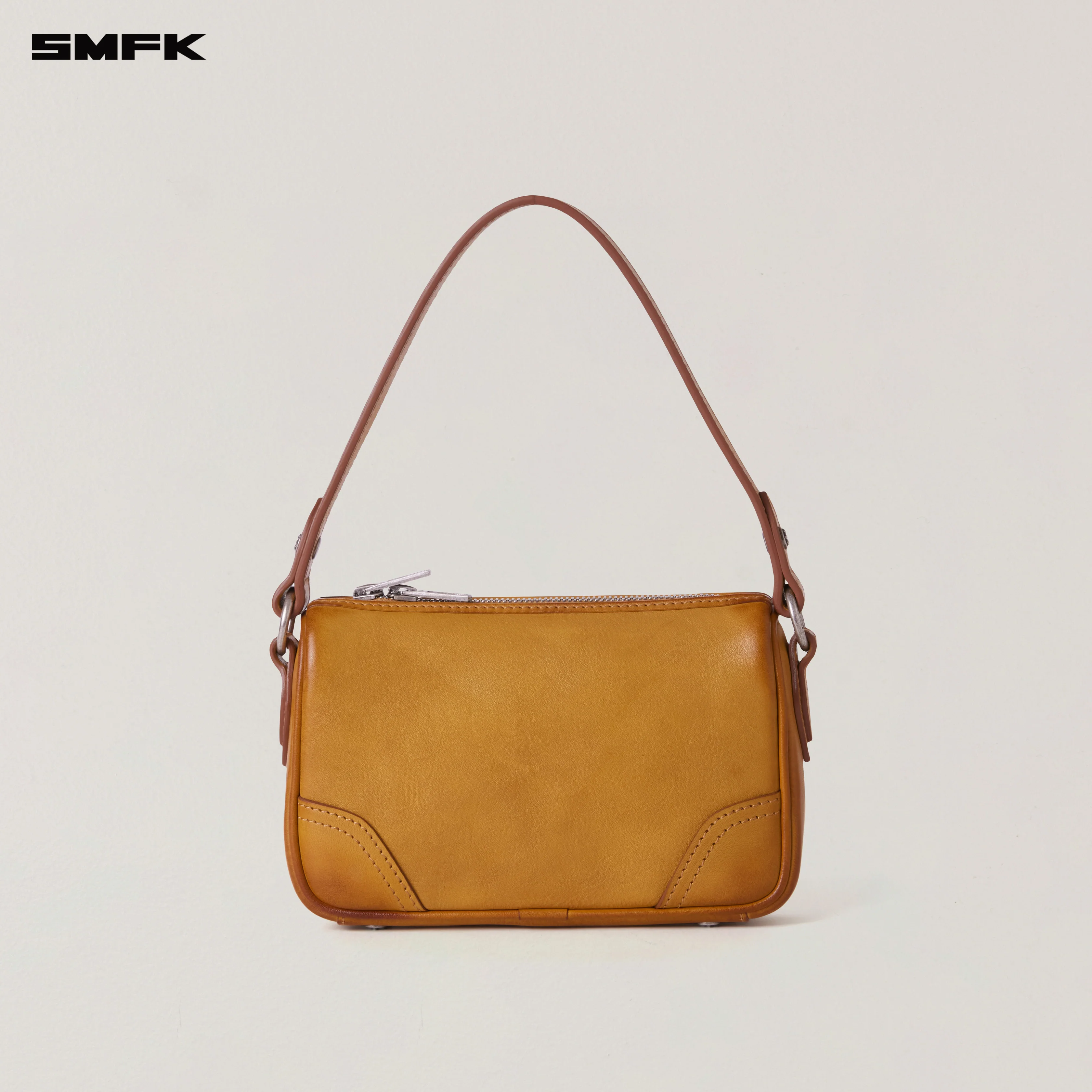 RAGE ORIGIN LEATHER SHOULDER BAG/SMALL GRASSLAND BROWN PATINA - Image 3