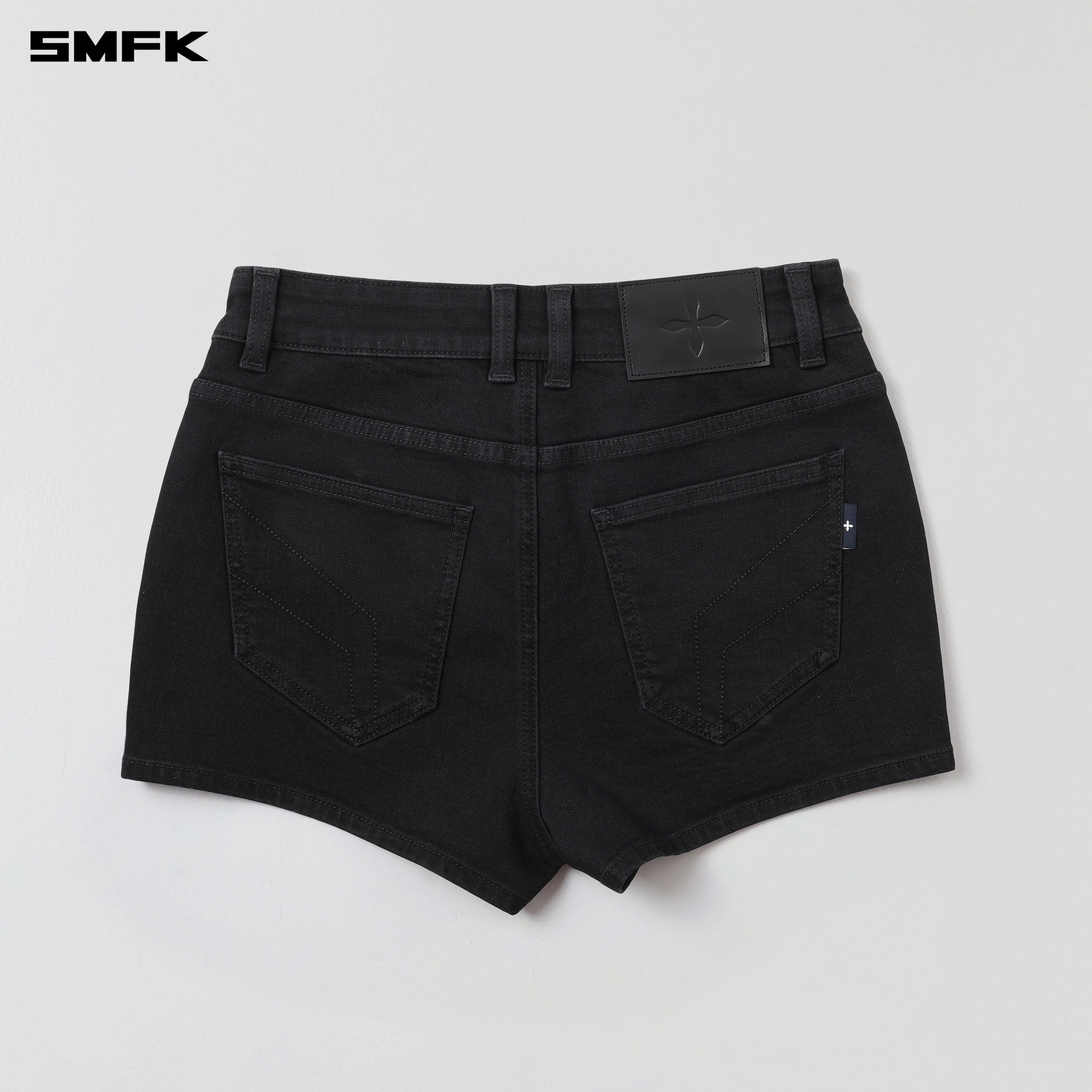 RAGE ROVE SLIM DENIM SHORTS-HIGH/HANDCRAFTED WILD BLACK - Image 6