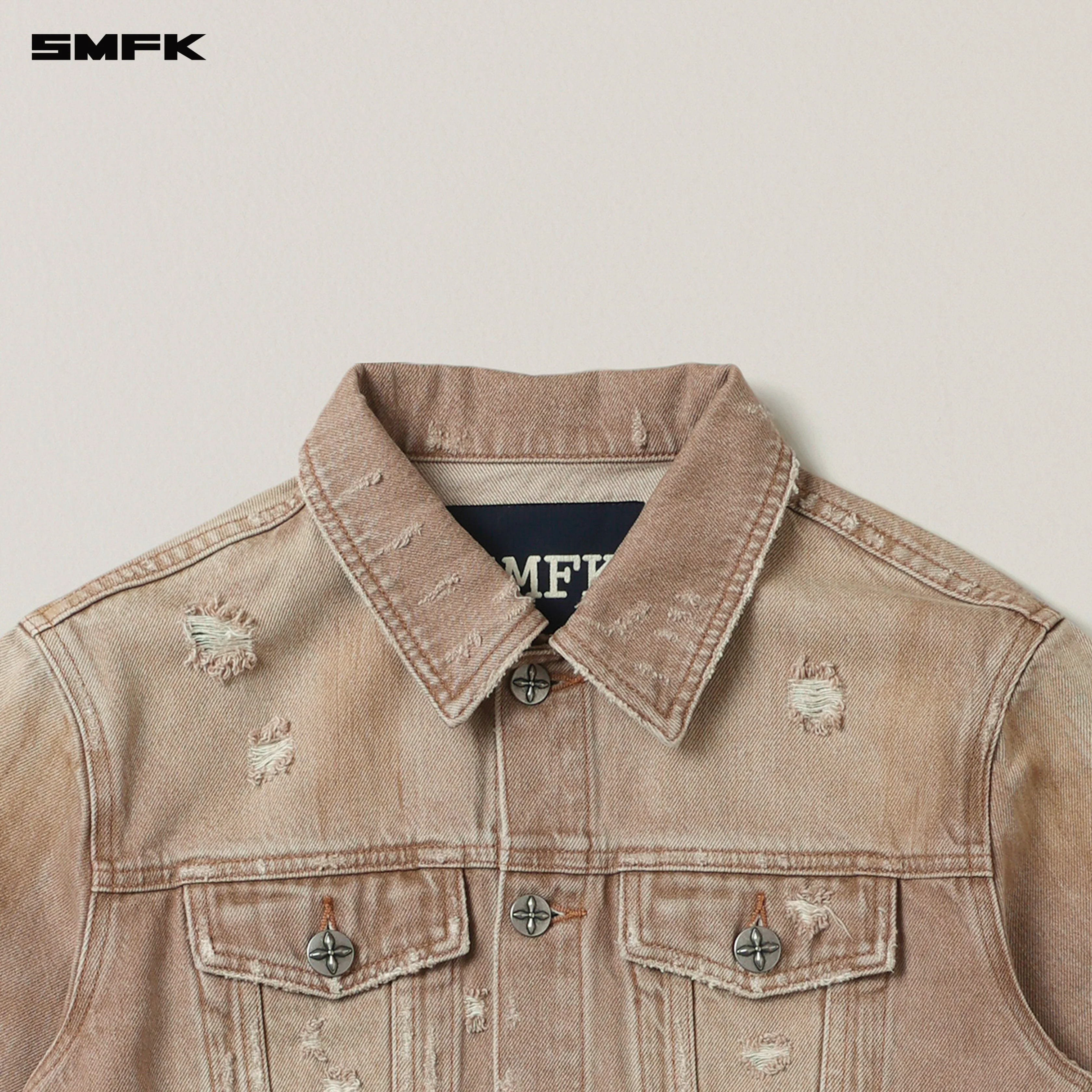 RAGE WILD ORIGIN DENIM SHORT JACKET(HANDCRAFTED) WILD COWBOY BROWN - Image 7