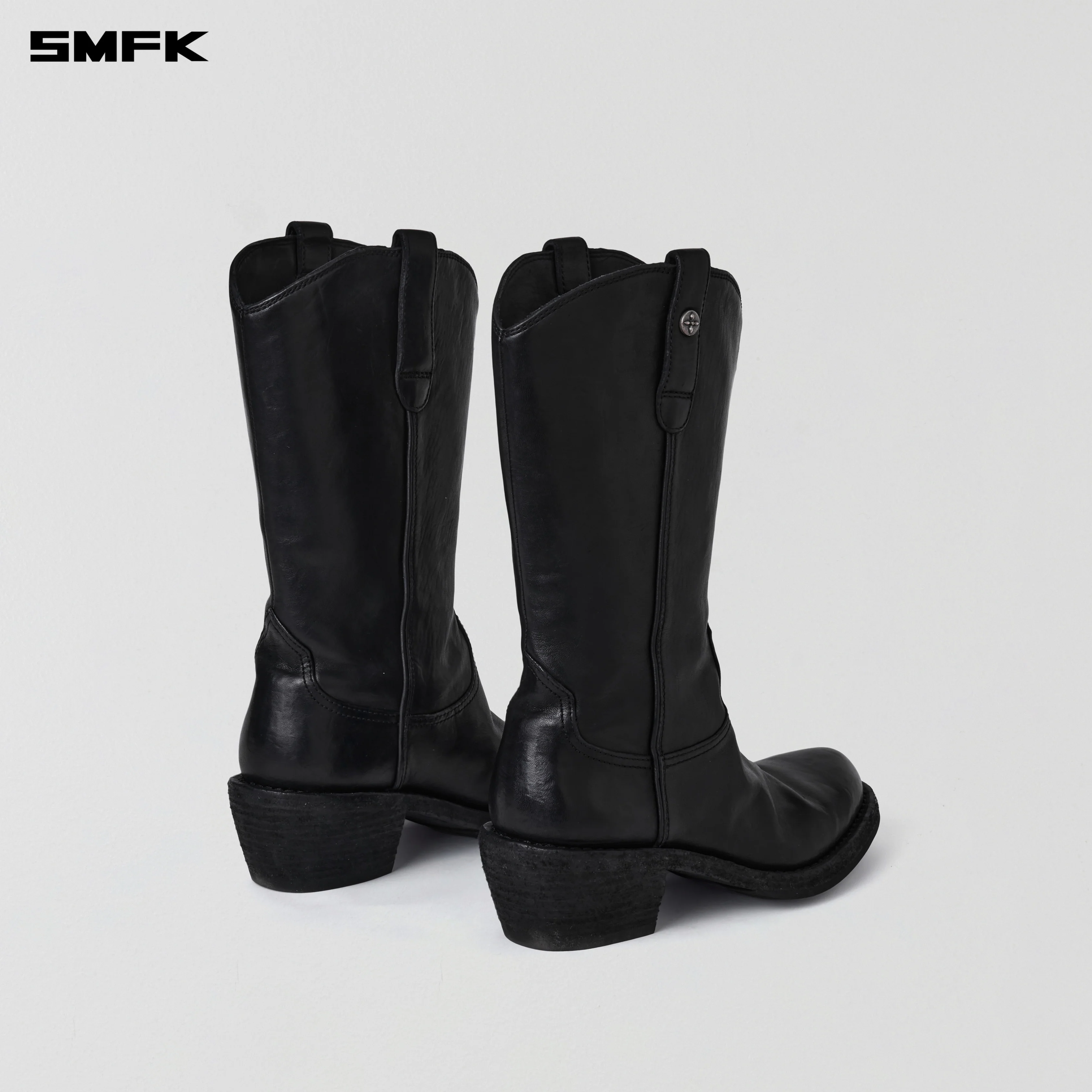 RAGE WILD ORIGIN GOODYEAR HORSE LEATHER COWBOY BOOTS WILD BLACK - Image 6