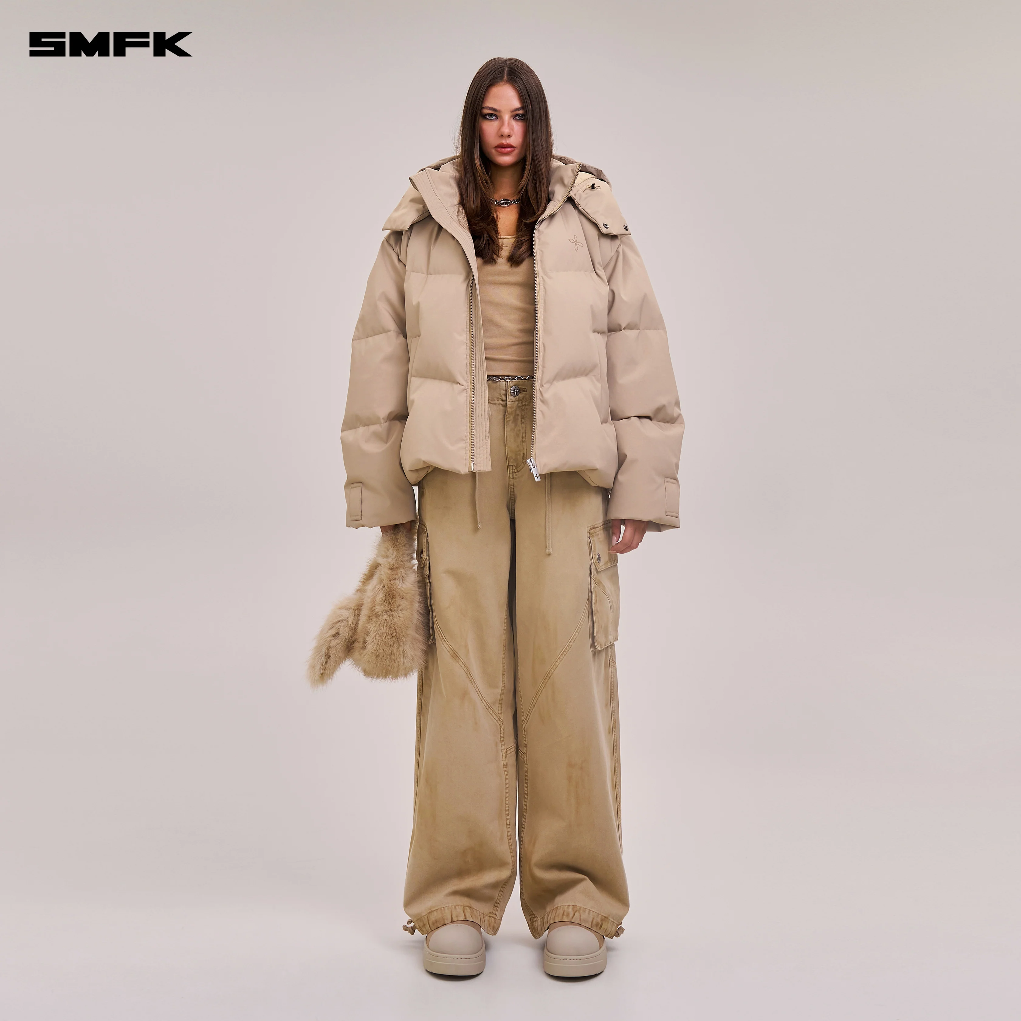 RAGE-WILD ORIGIN HANDCRAFT LOOSE PARA PANTS/GARMENT DYED SAND