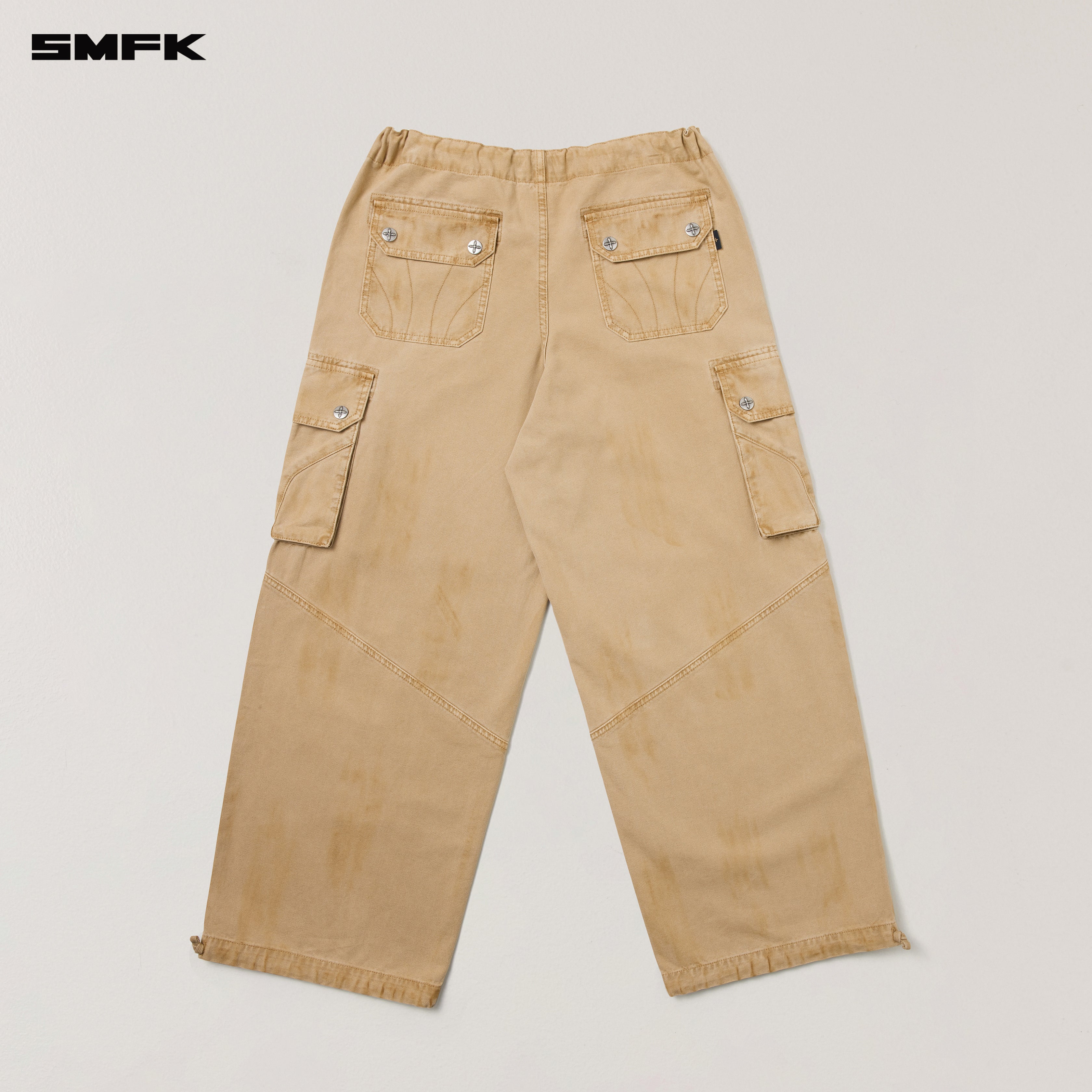 RAGE-WILD ORIGIN HANDCRAFT LOOSE PARA PANTS/GARMENT DYED SAND - Image 6