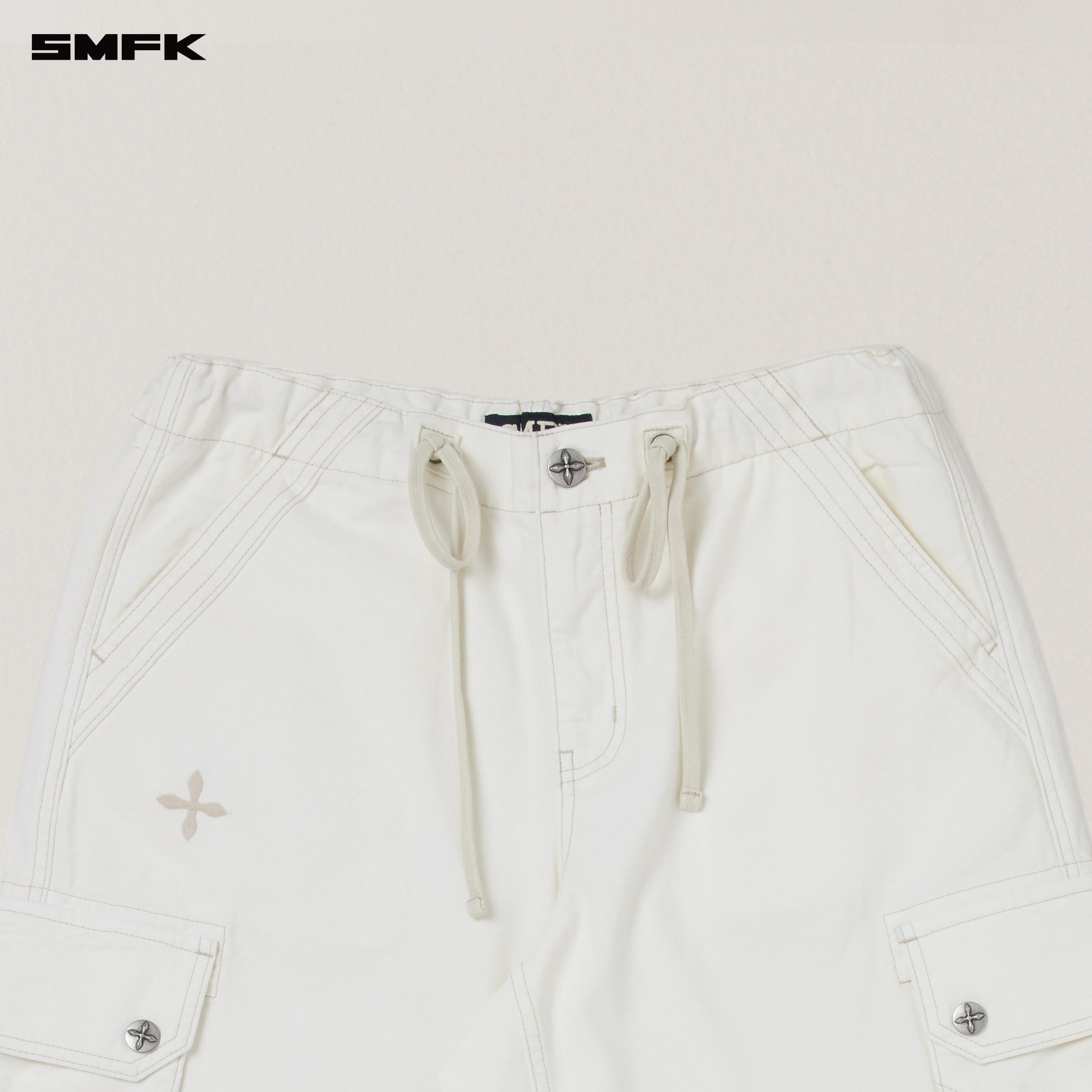 RAGE-WILD ORIGIN HANDCRAFT LOOSE PARA PANTS/GARMENT DYED SNOW MOUNTAIN WHITE - Image 7