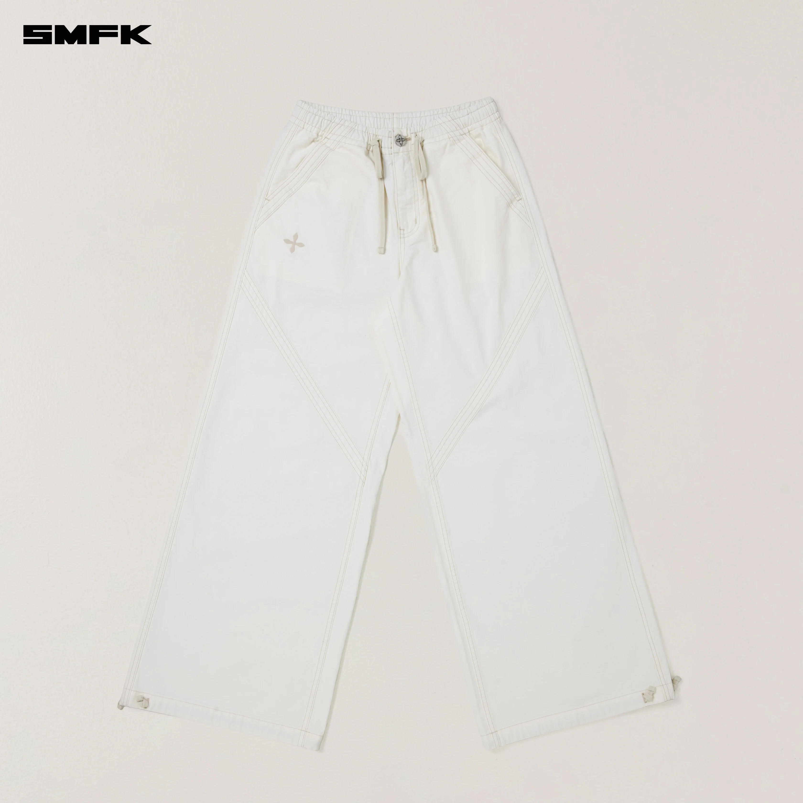 RAGE WILD ORIGIN HANDCRAFT SPORTS CARGO PANTS/GARMENT DYED SNOW MOUNTAIN WHITE - Image 5