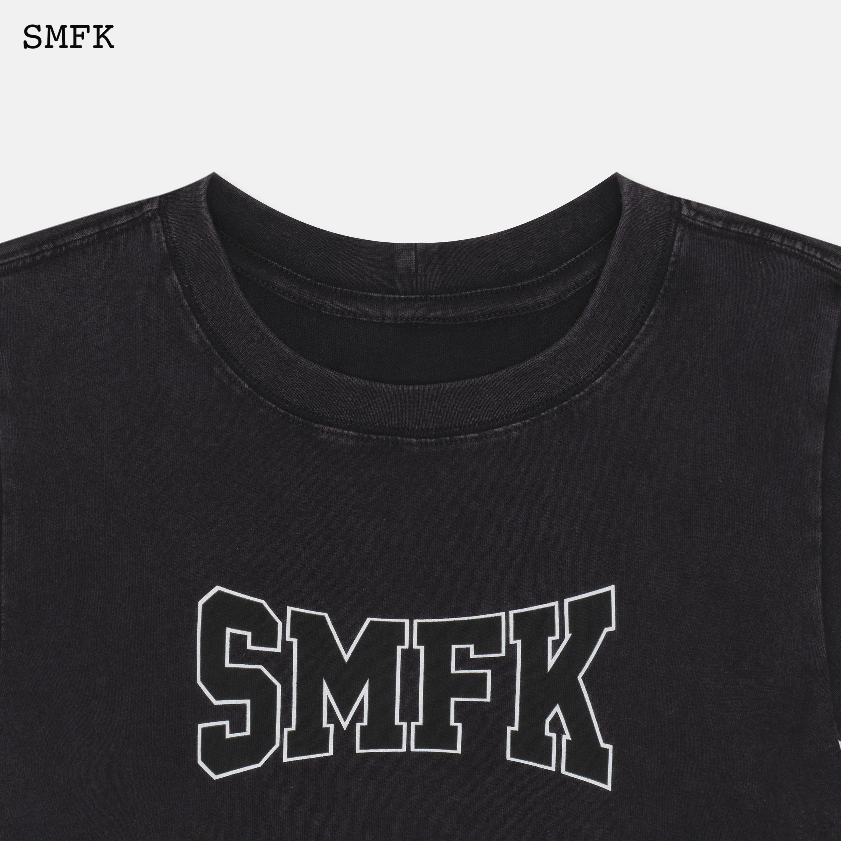 Model Black Short T-shirt - Image 6