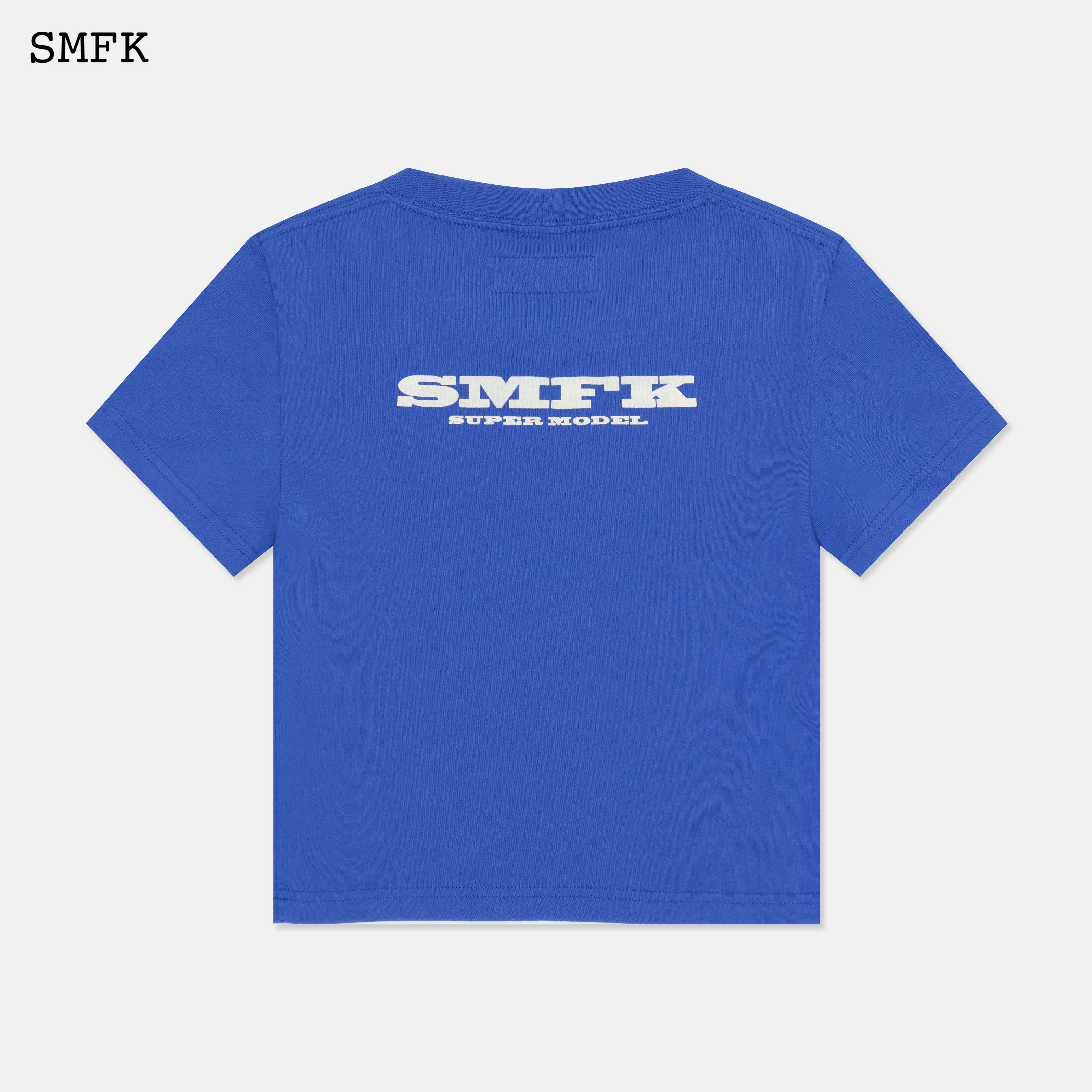Skinny Model Dark Blue Tight T-shirt - Image 5