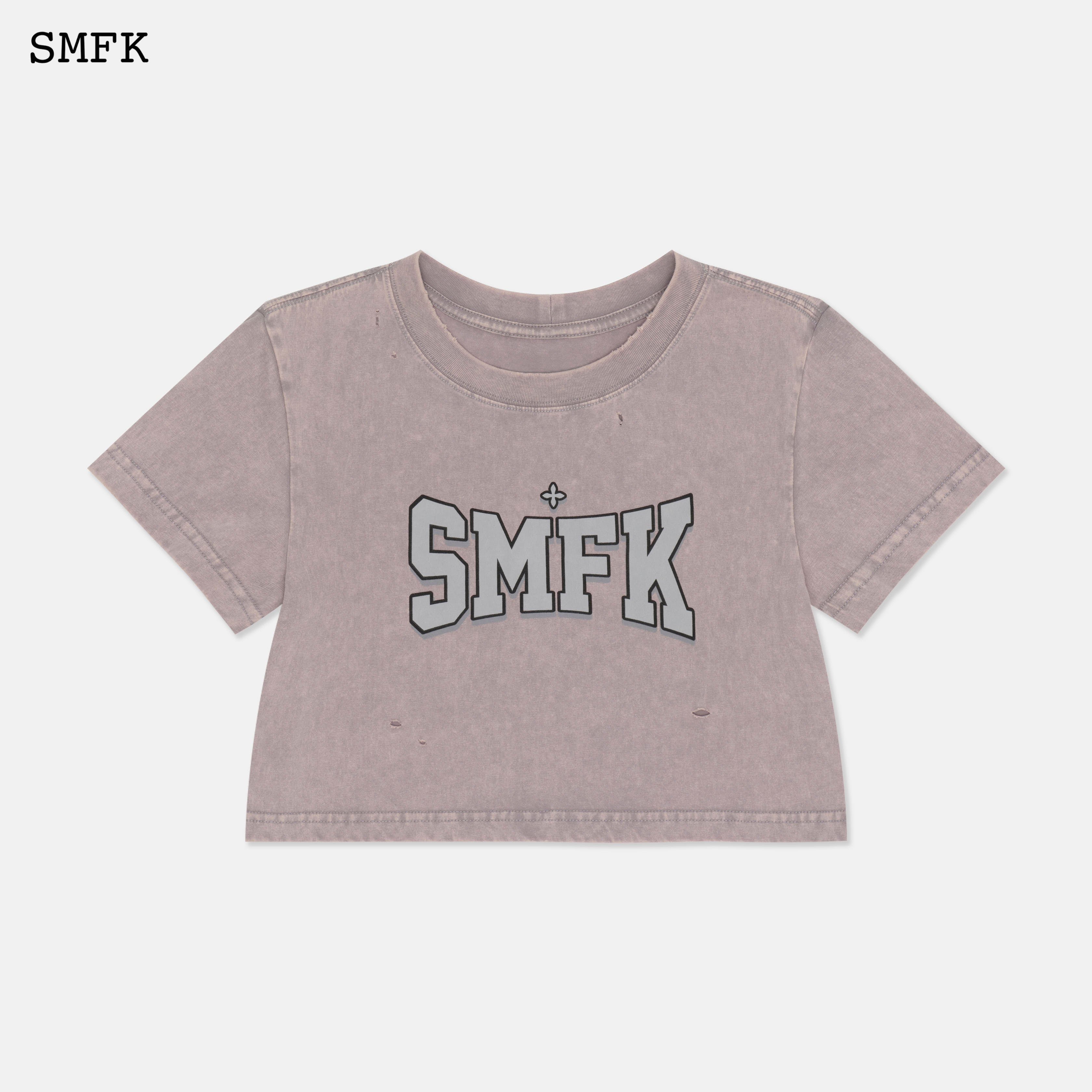 Model Light Grey Short T-shirt - Image 4
