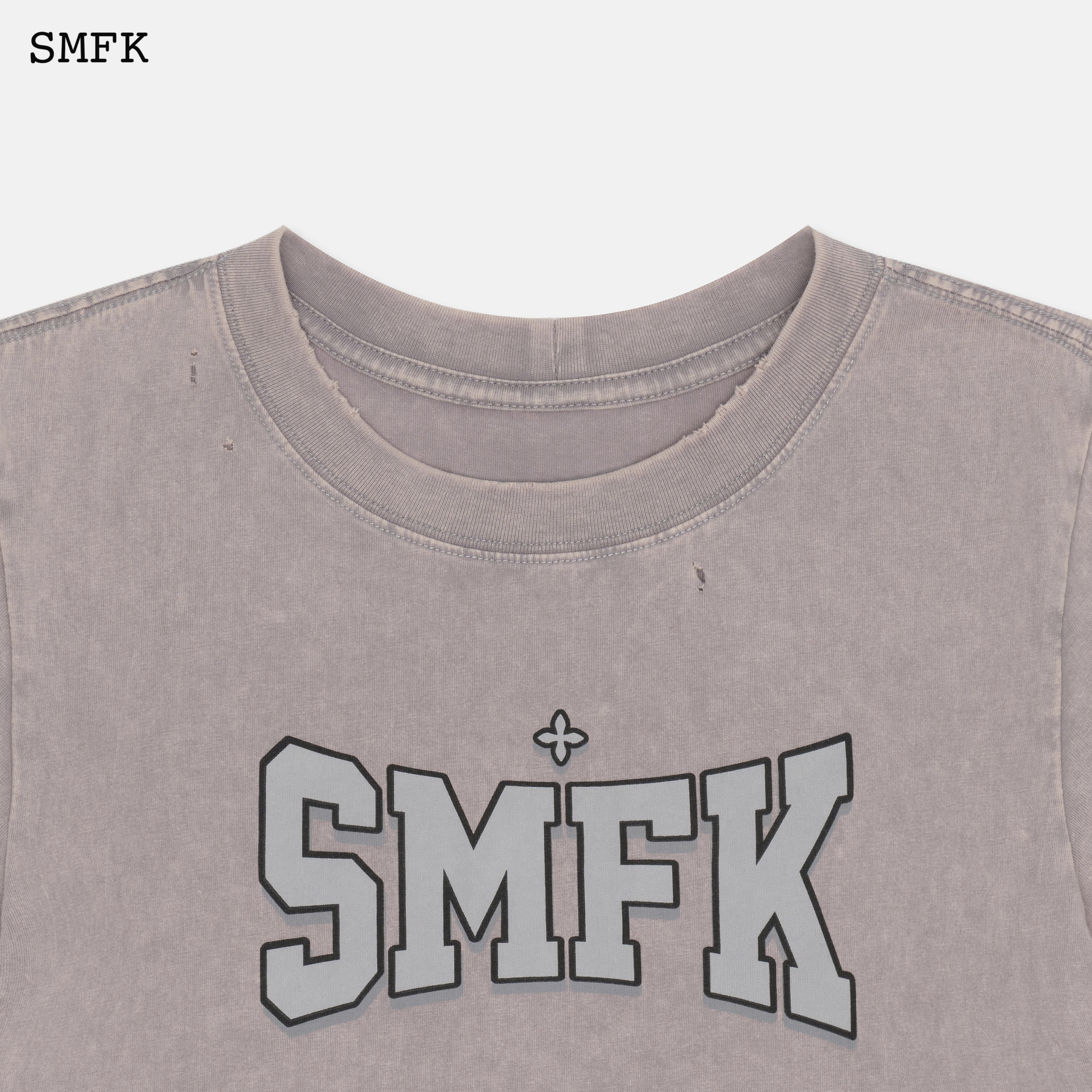 Model Light Grey Short T-shirt - Image 6