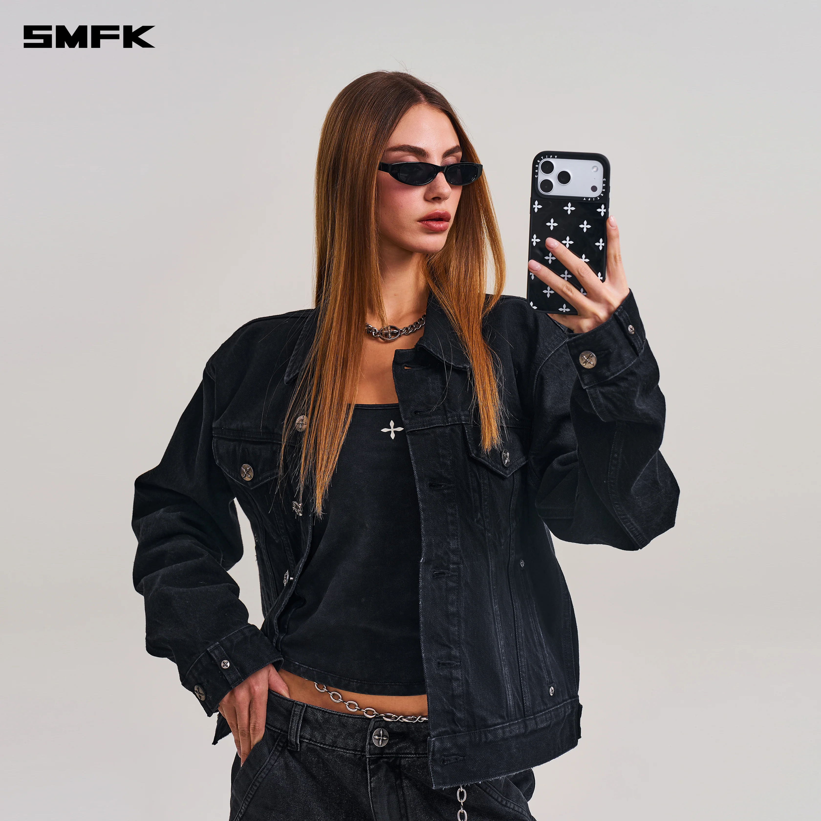 SMFK X CASETiFY COMPASS BLACK GARDEN 17 Pro PHONE CASE - Image 5