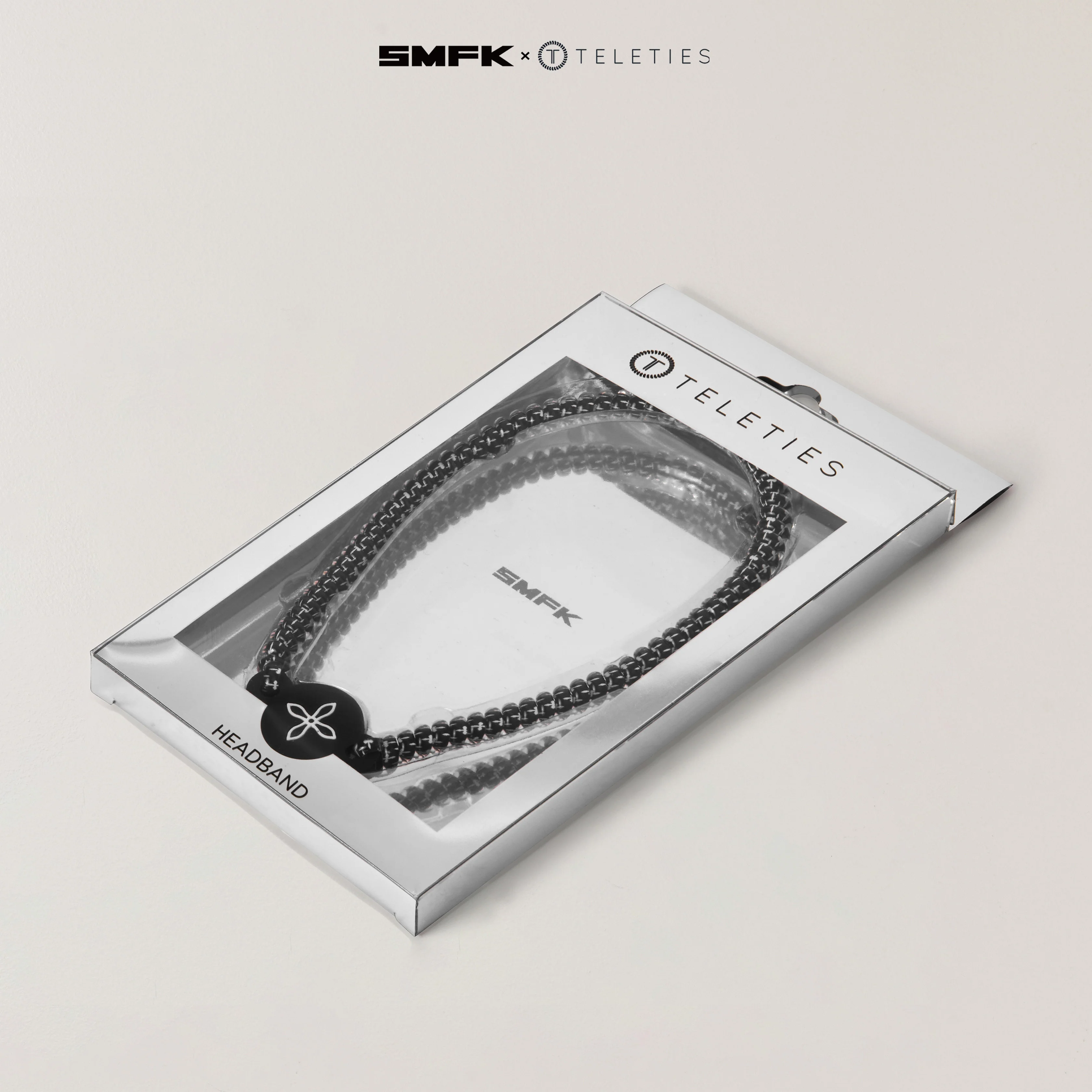 SMFK X TELETIES Headband Black and White - Image 3