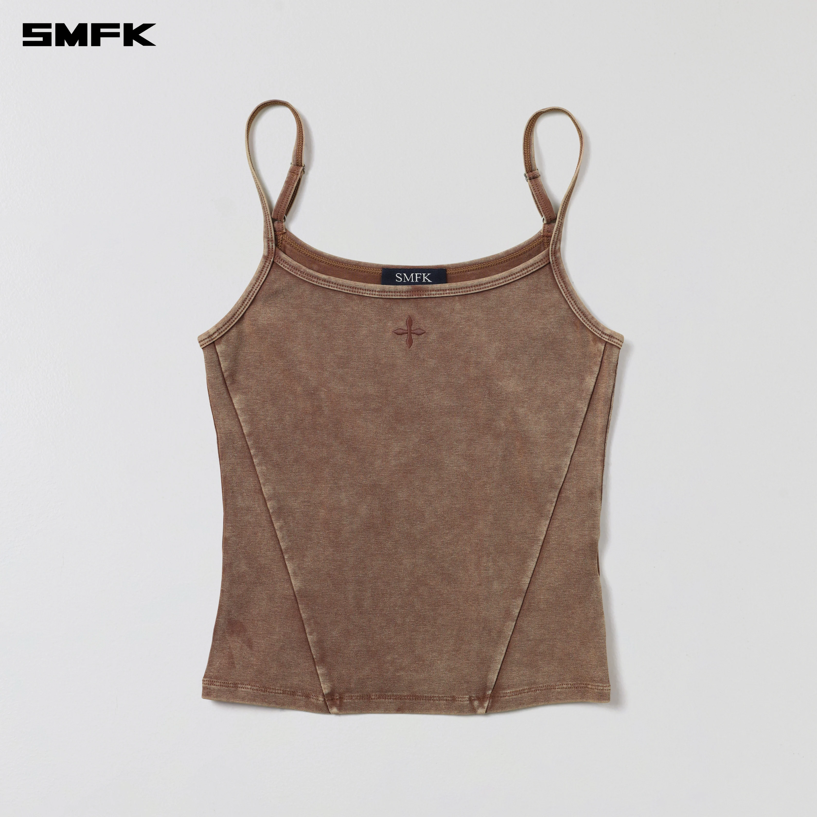 VINTAGE ROVE FADE CAMISOLE/COTTON GARMENT DYE VANISH BROWN - Image 5