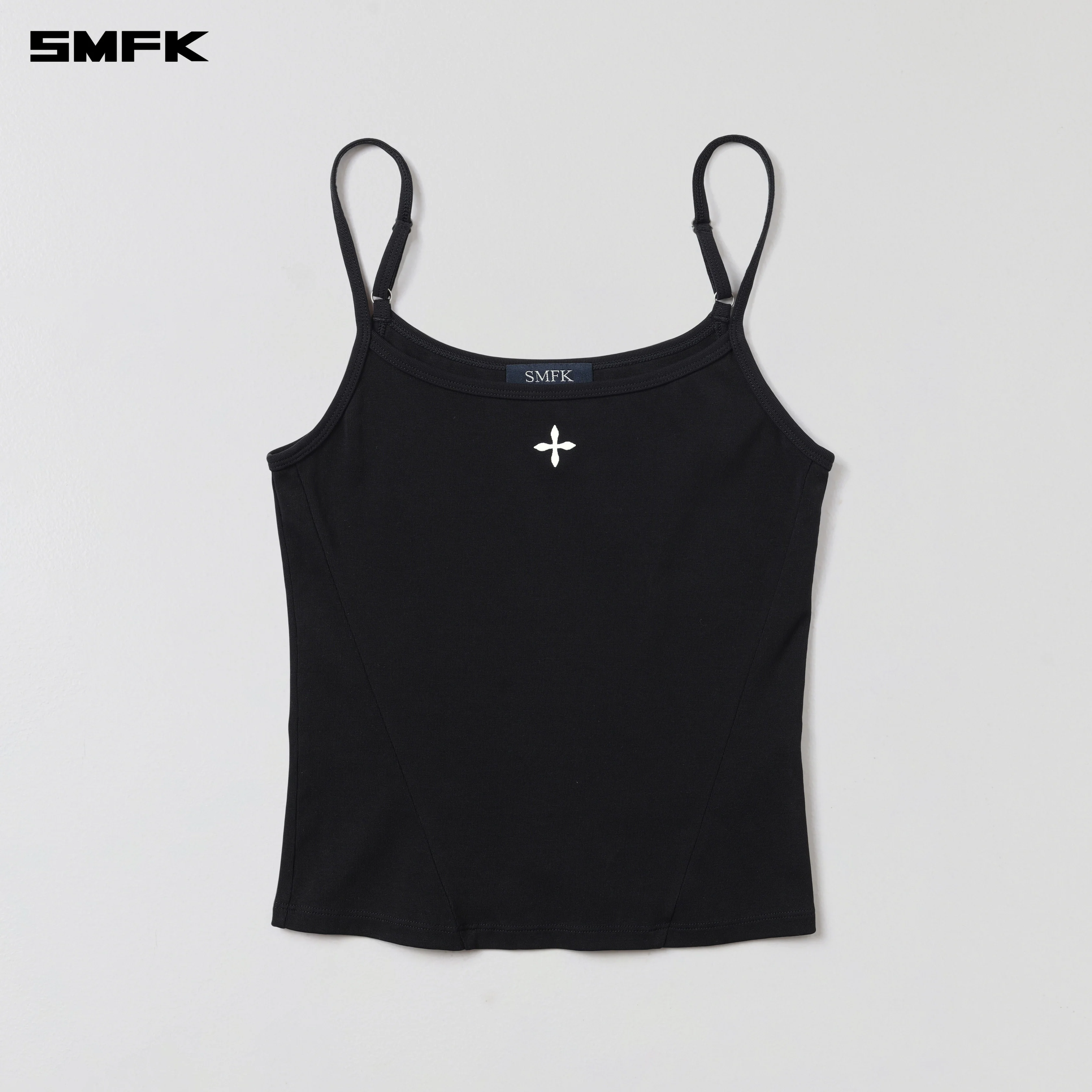 VINTAGE ROVE FADE CAMISOLE/COTTON GARMENT DYE WILD BLACK - Image 5