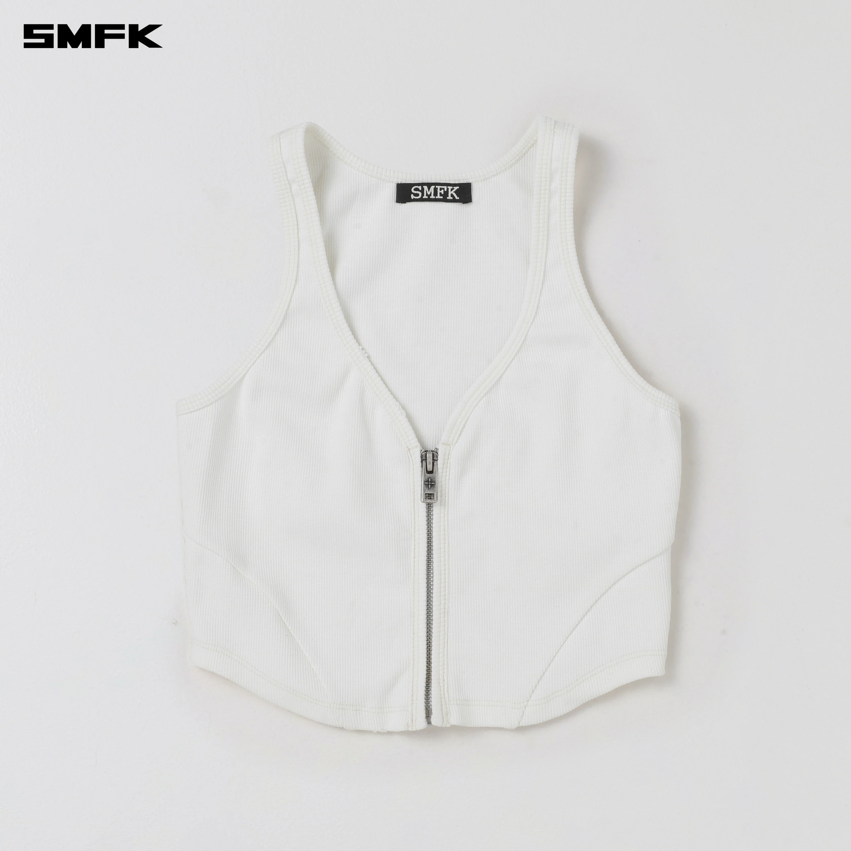 VINTAGE ROVE ZIP TANK CLOUD WHITE - Image 5