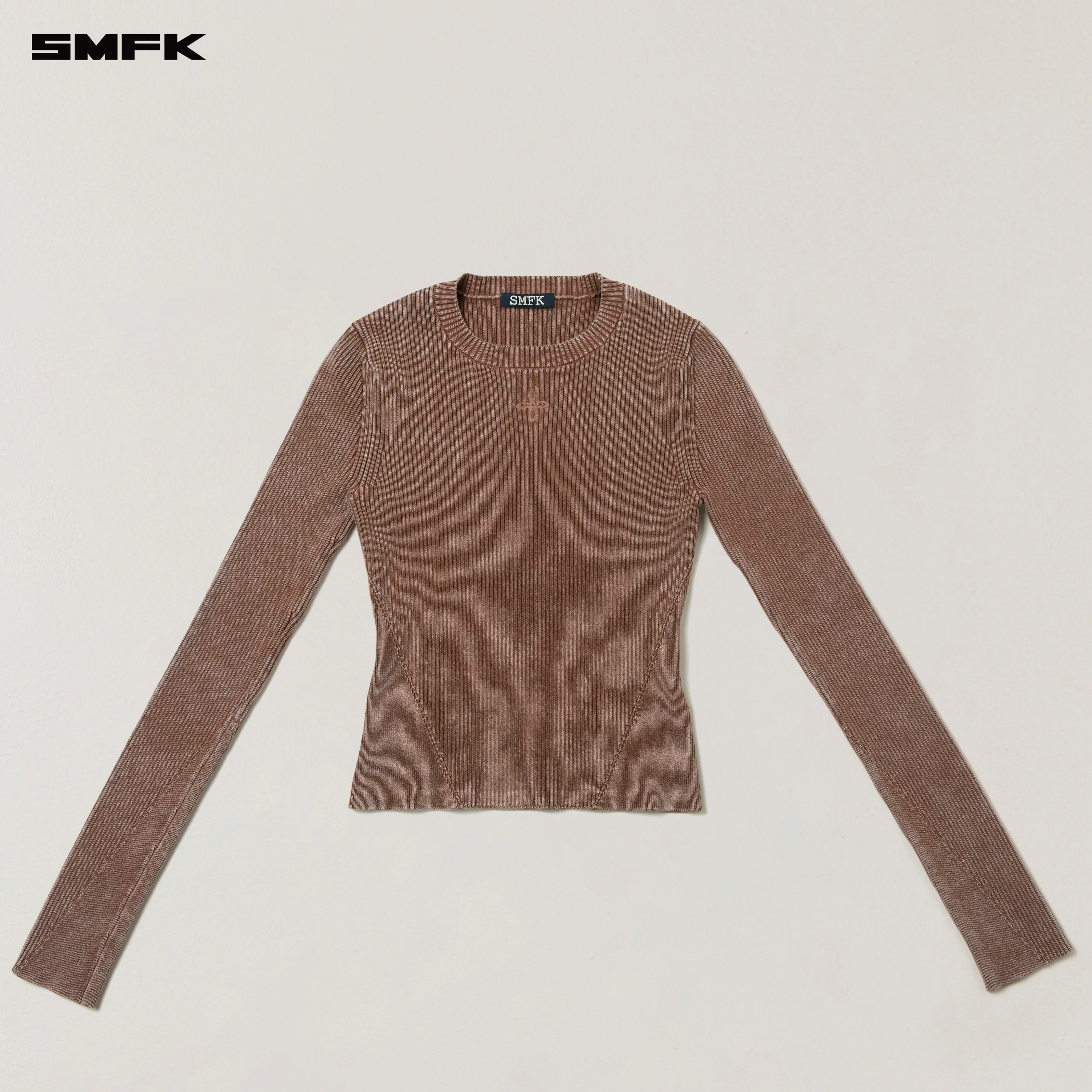 VINTAGE-SAVAGE KNIT PULLOVER/STONE WASH VANISH BROWN - Image 5