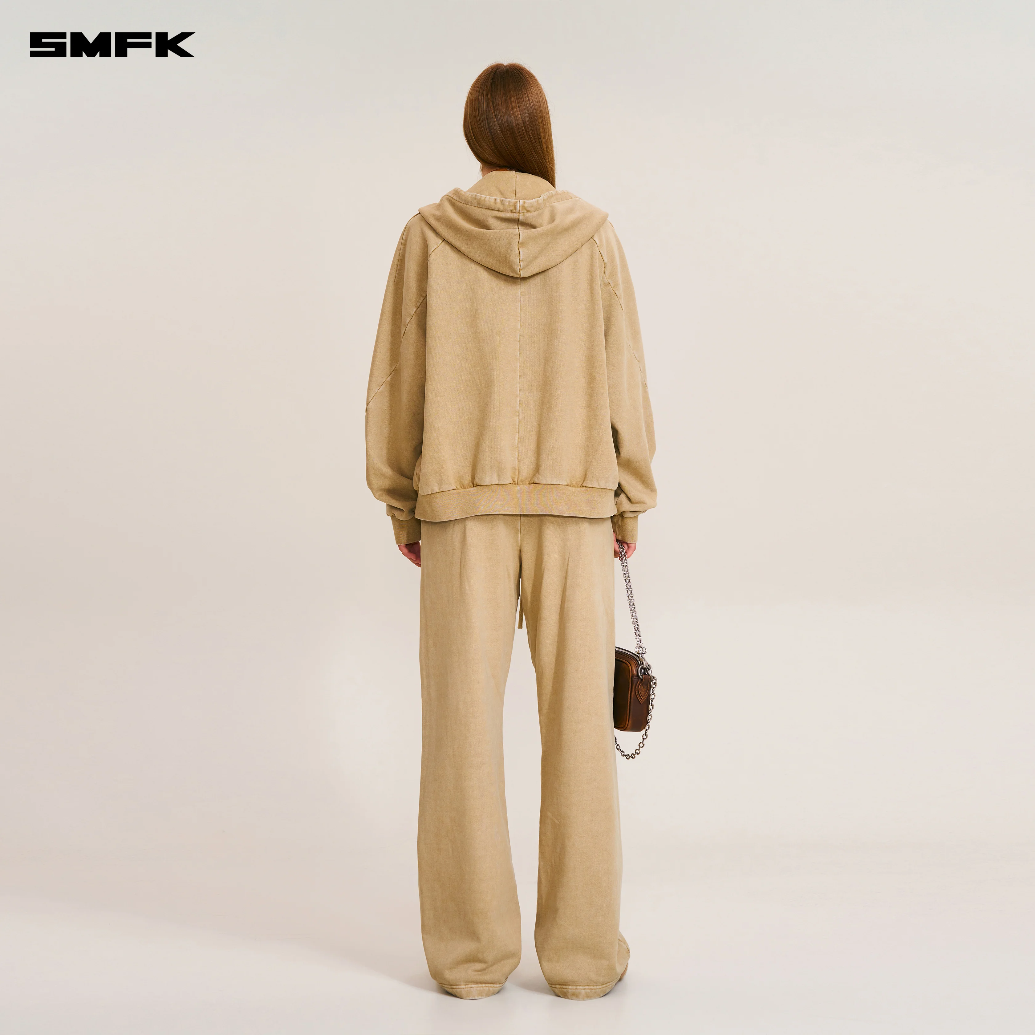 VINTAGE-SAVAGE LOOSE SPORTS PANTS/FADE DYE FADING DESERT - Image 4