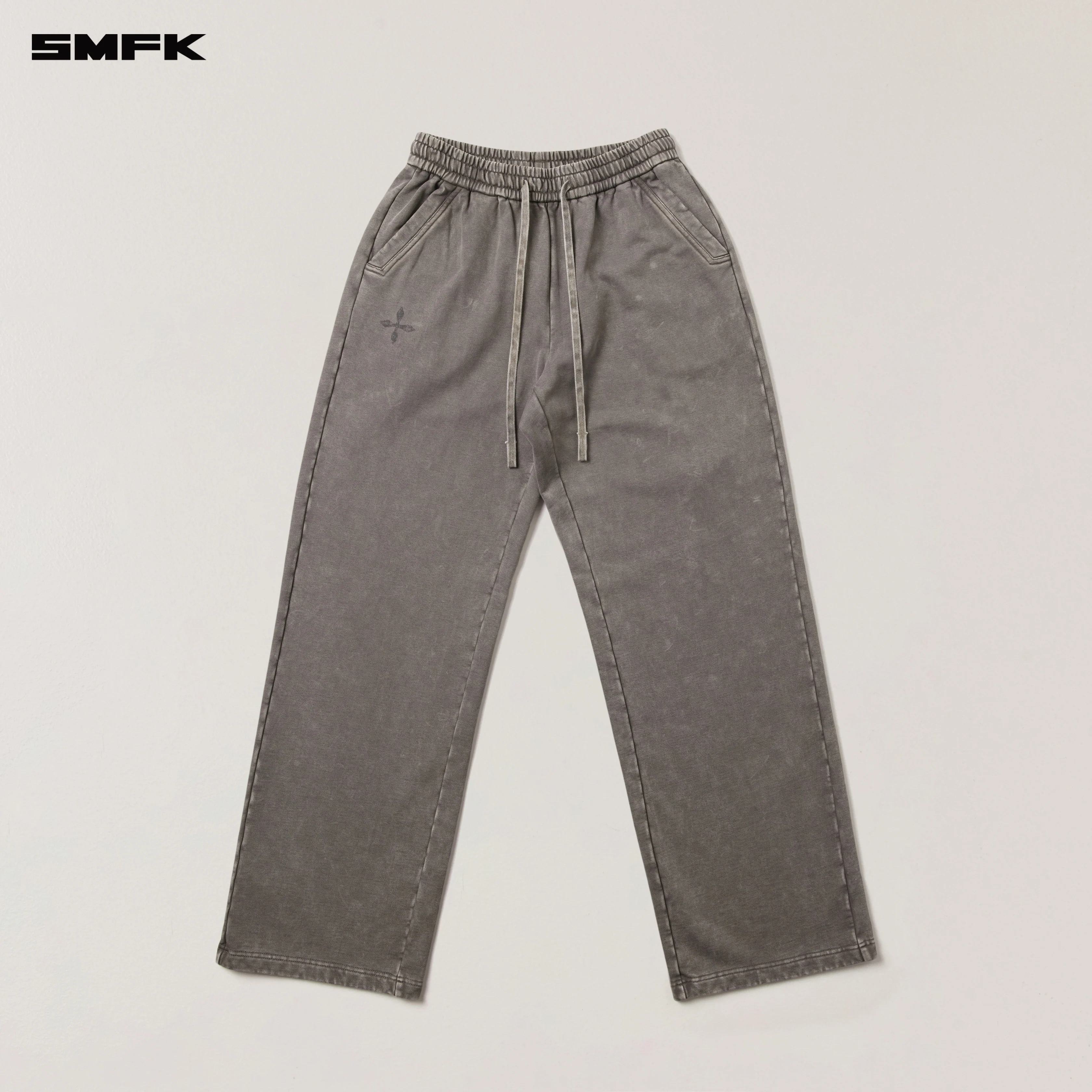 VINTAGE-SAVAGE LOOSE SPORTS PANTS/FADE DYE WILD BROWN - Image 6