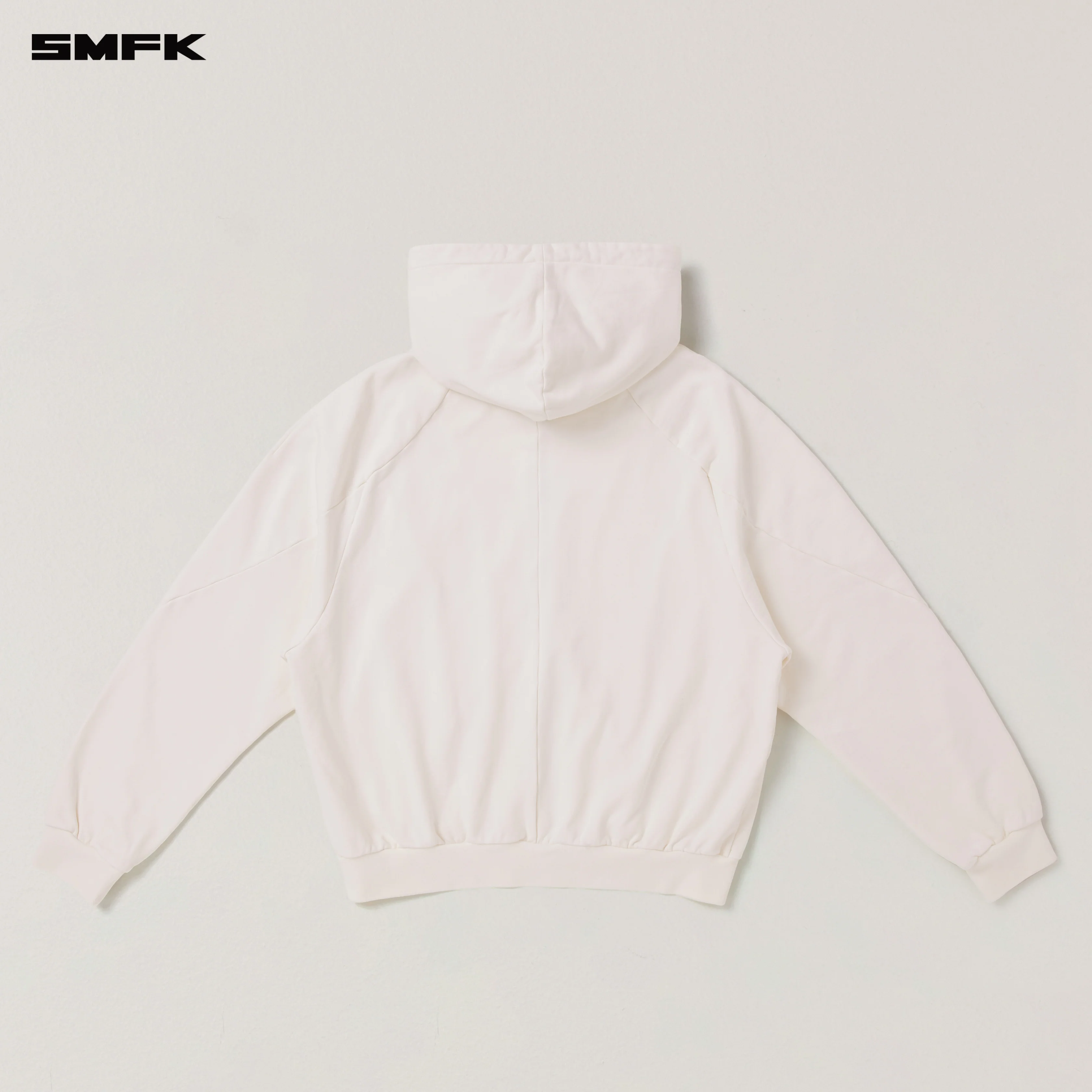 VINTAGE-SAVAGE LOOSE SPORTS ZIP HOODIE/FADE DYE SNOW MOUNTAIN WHITE - Image 6