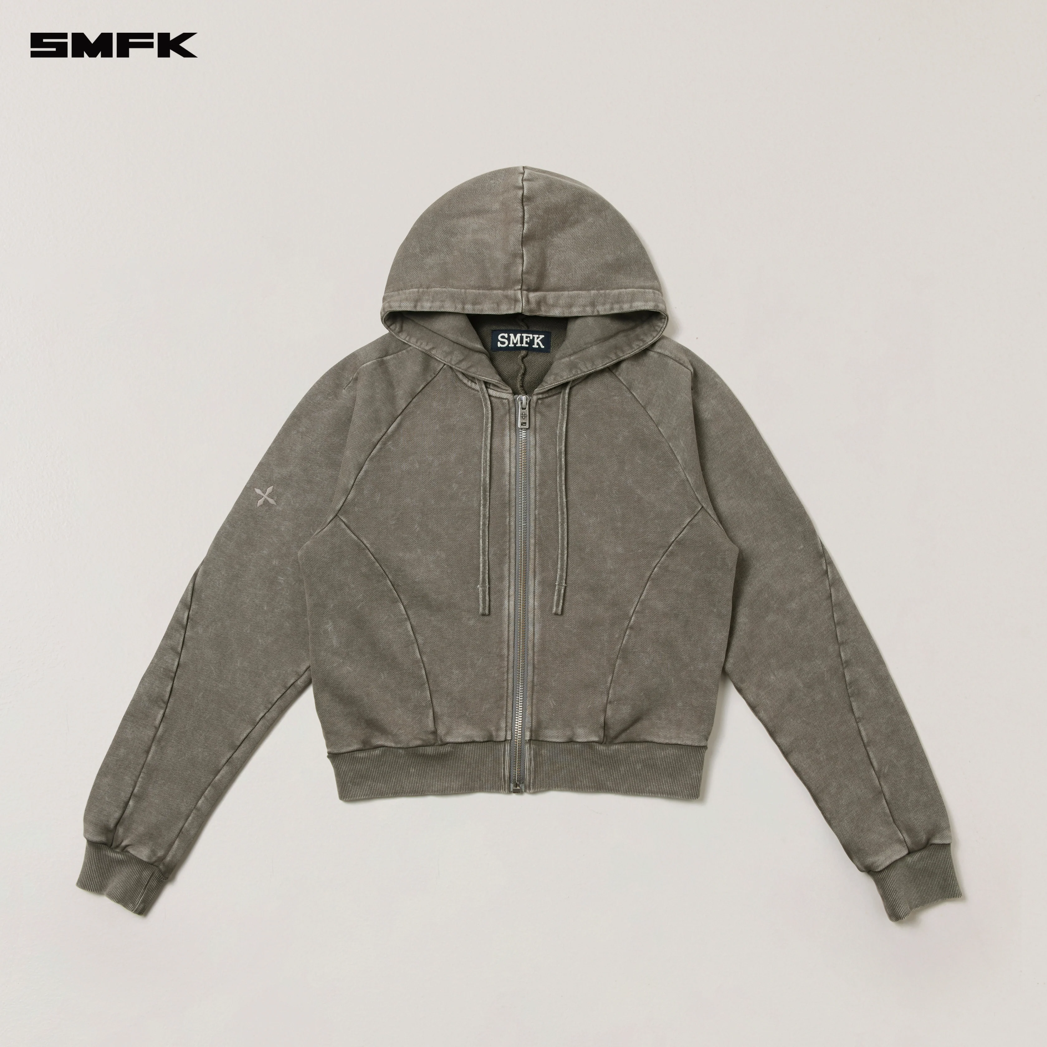 VINTAGE-SAVAGE SPORTS HOODIE/FADE DYE VANISH BROWN - Image 5