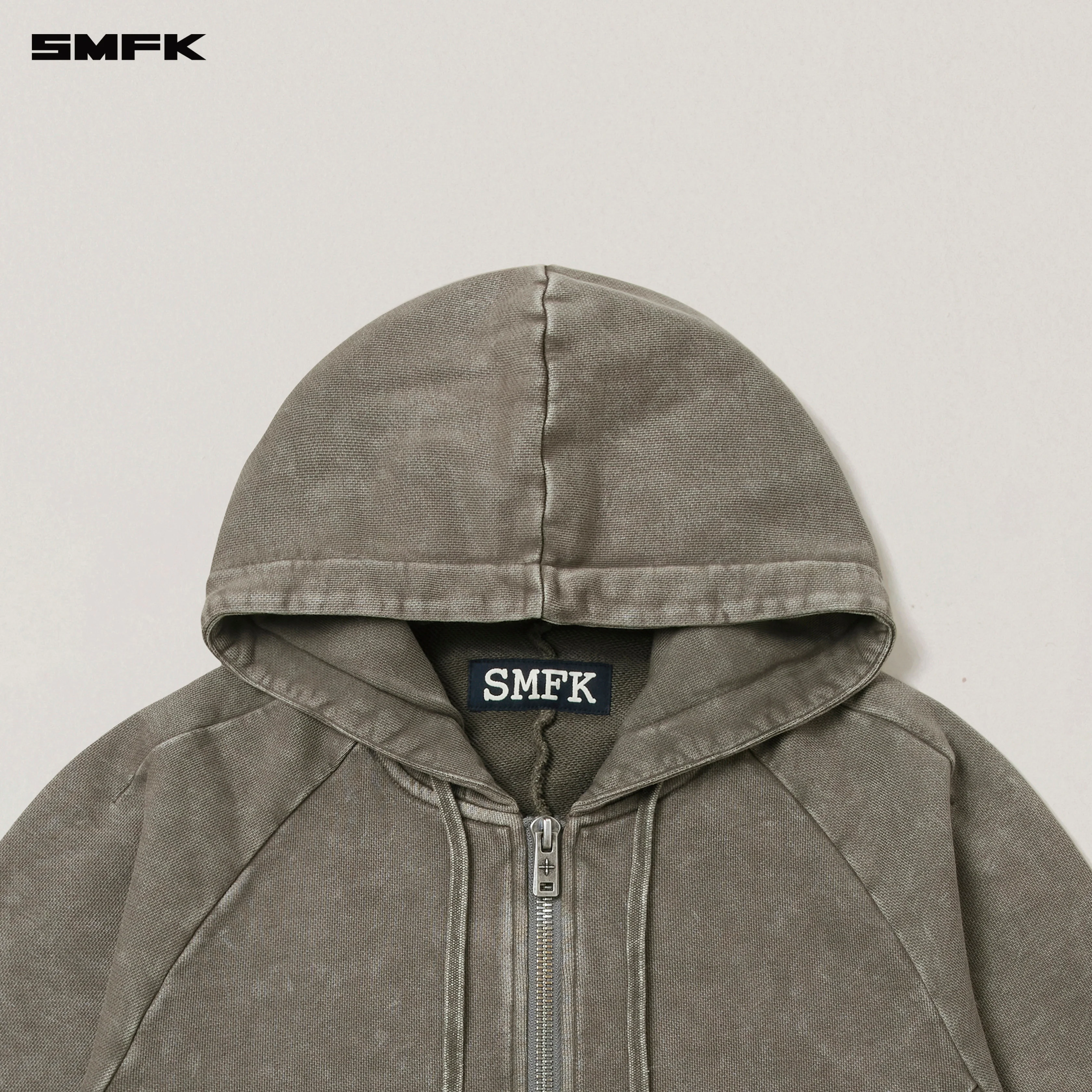 VINTAGE-SAVAGE SPORTS HOODIE/FADE DYE VANISH BROWN - Image 7