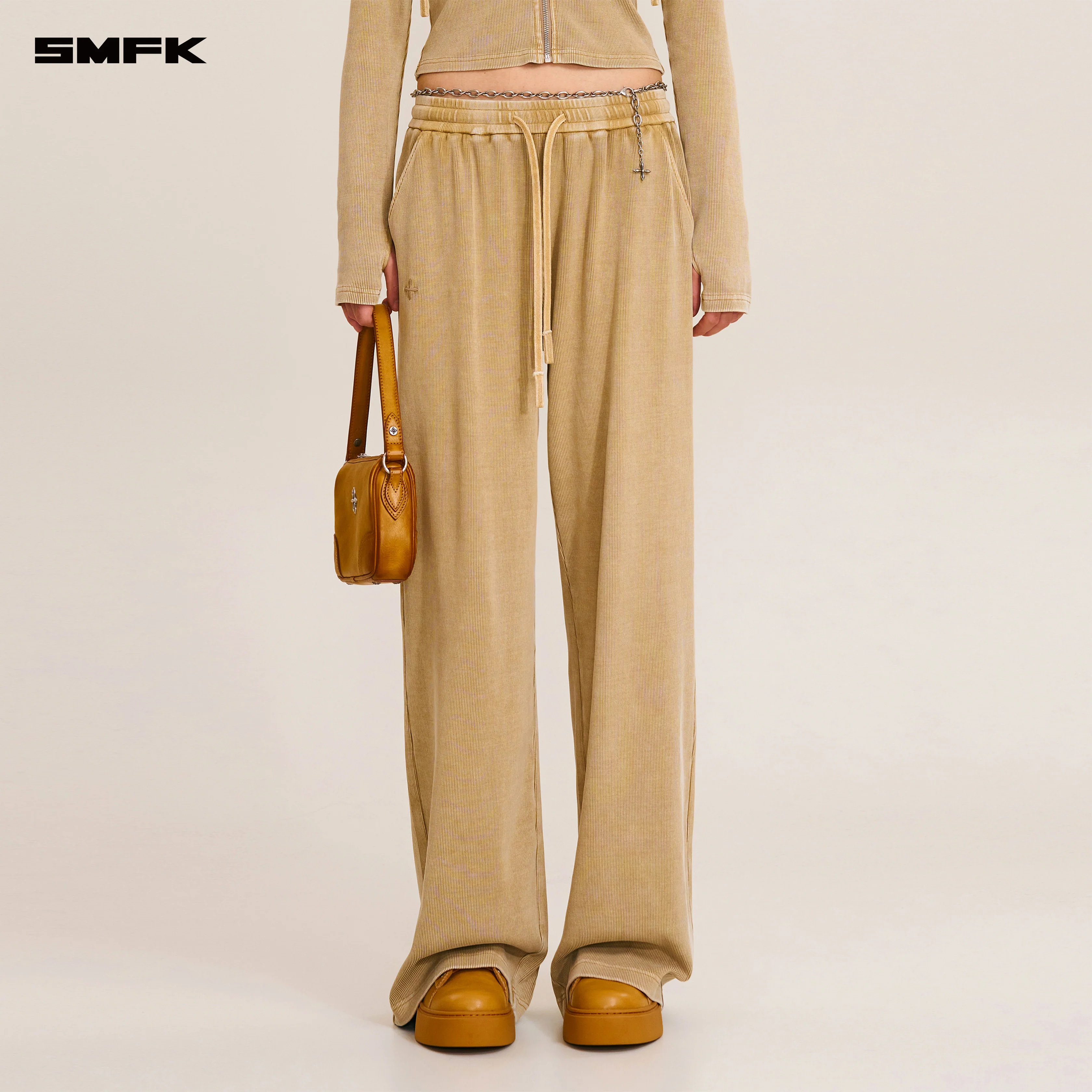 VINTAGE - SAVAGE STRAIGHT SPORTS PANTS/FADE DYE FADING DESERT - Image 3